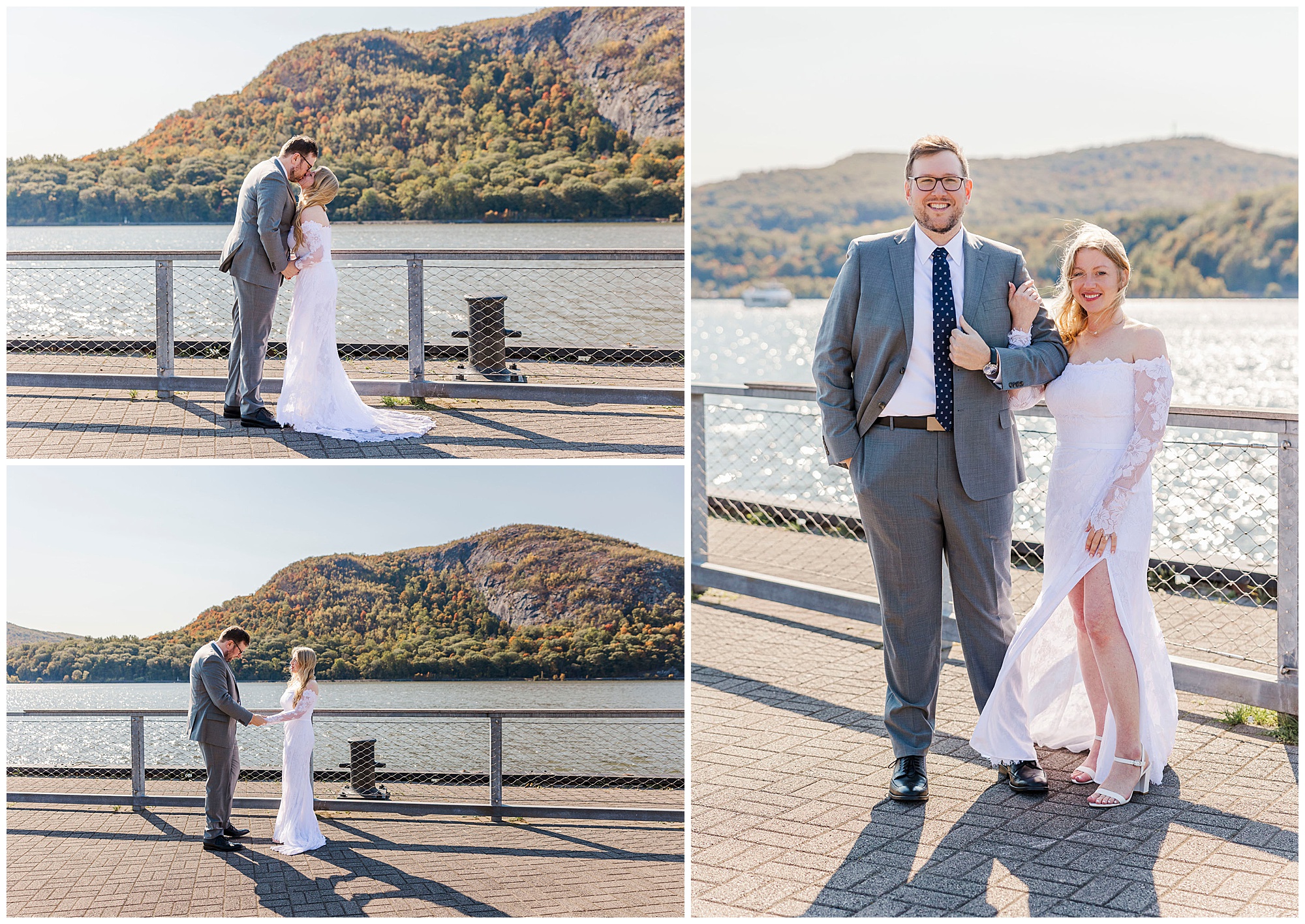 Elegant cold spring elopement in fall