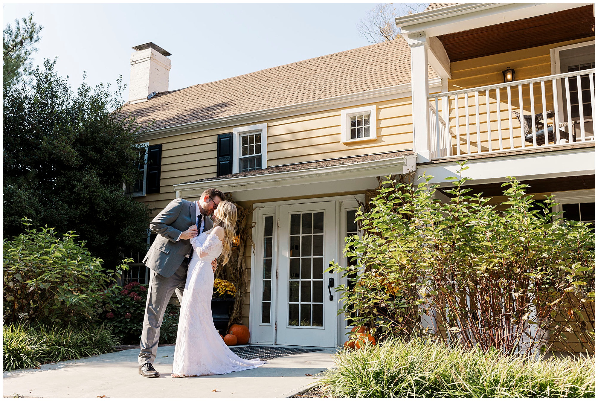 Flawless cold spring elopement in fall