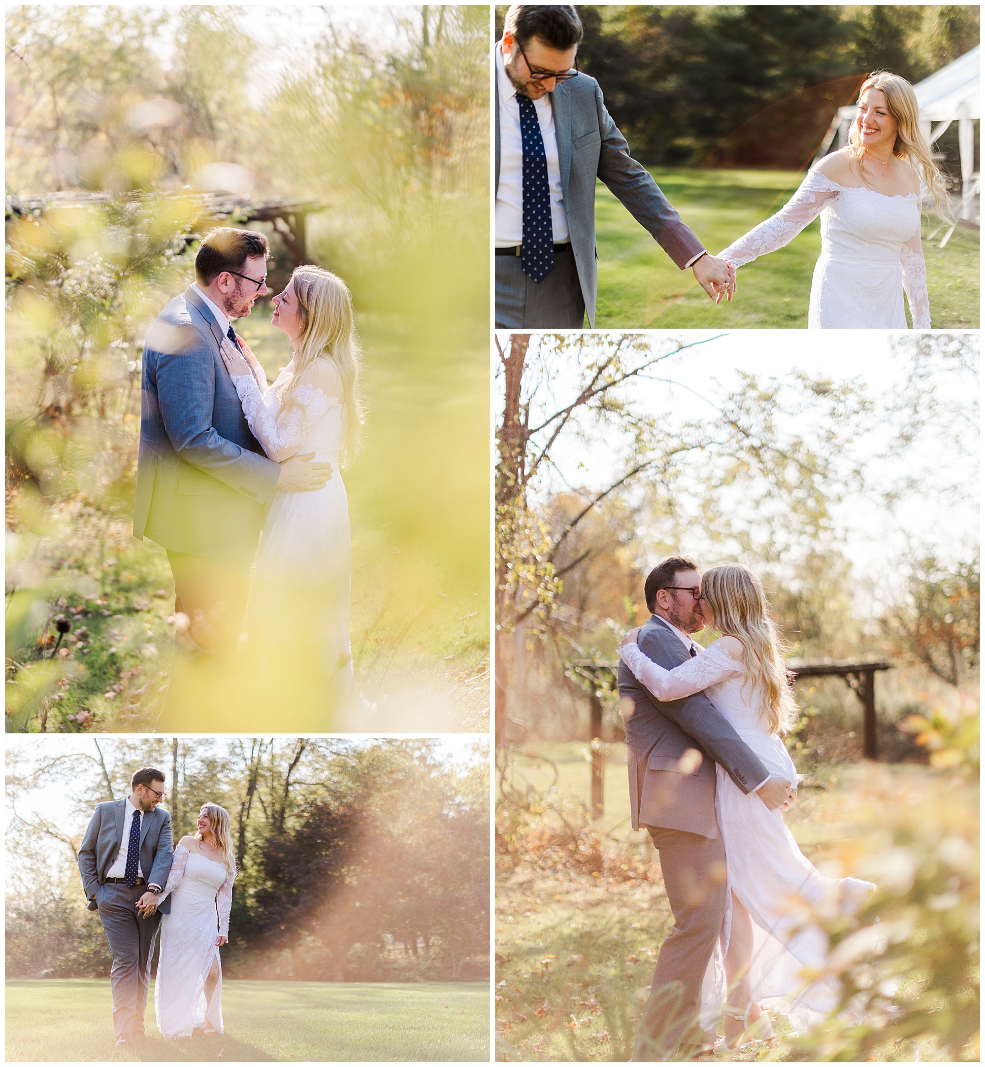 Magical cold spring elopement in fall