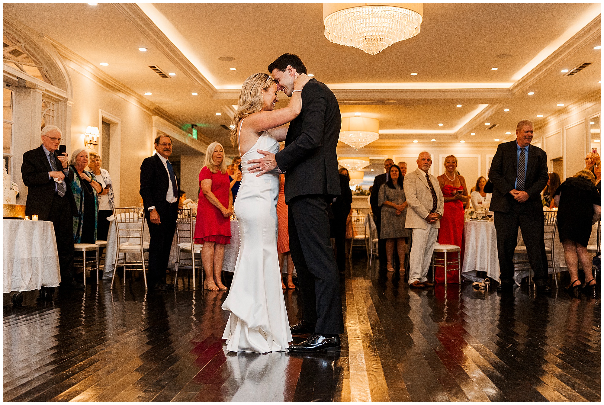 Romantic briarcliff manor wedding reception