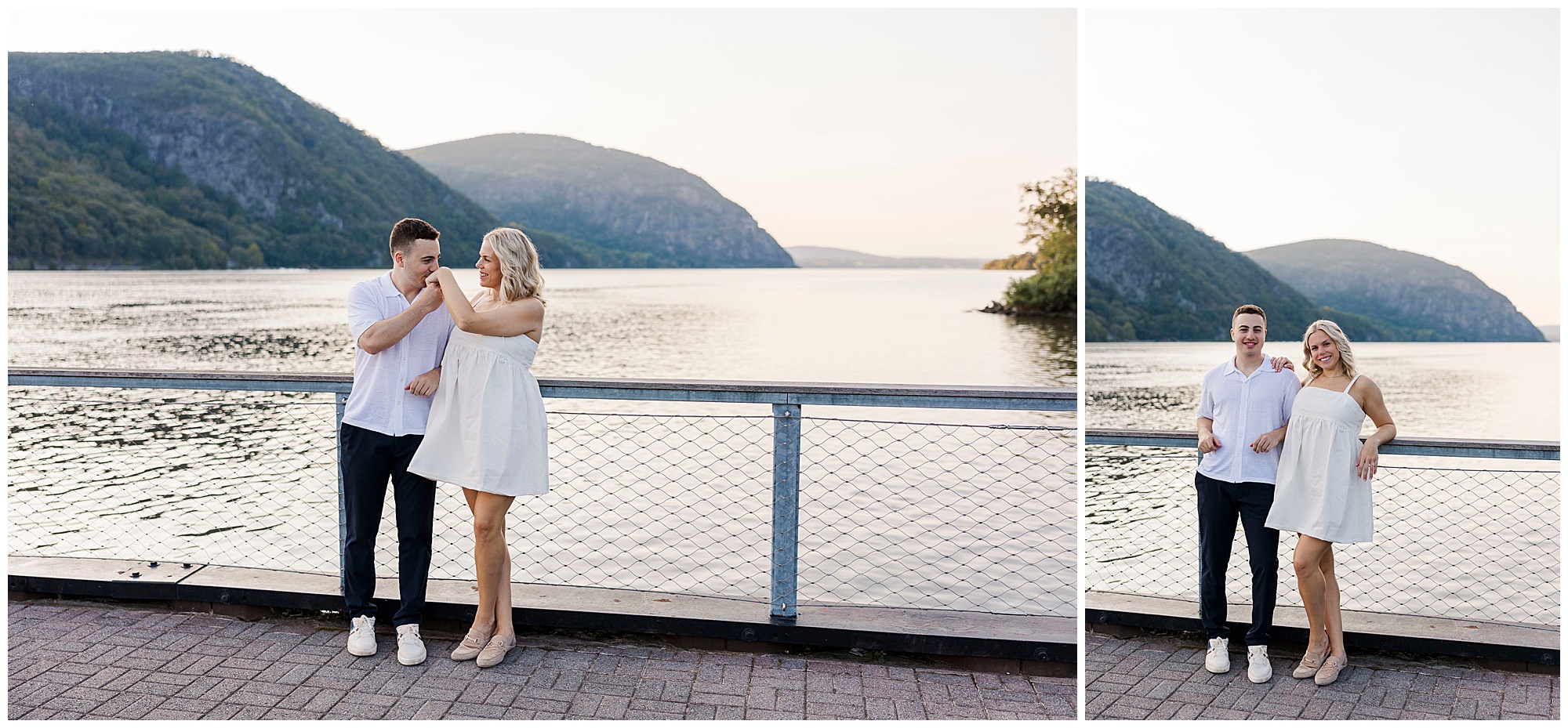 Radiant little stony point park engagement photos