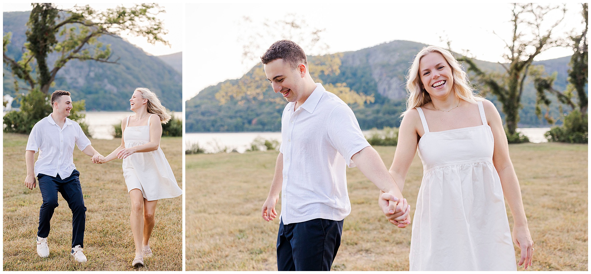 Vibrant little stony point park engagement photos