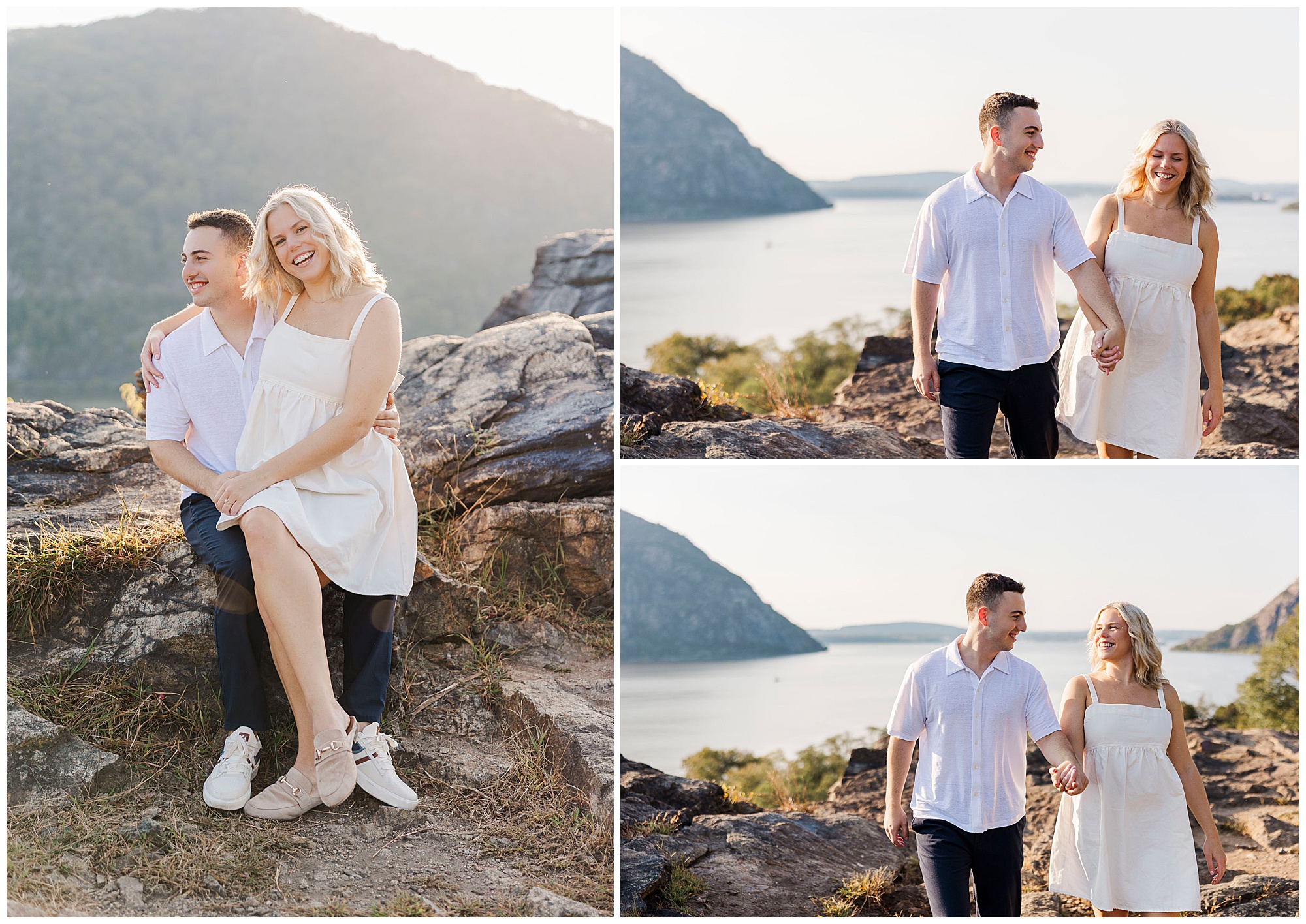 Adorable little stony point park engagement photos