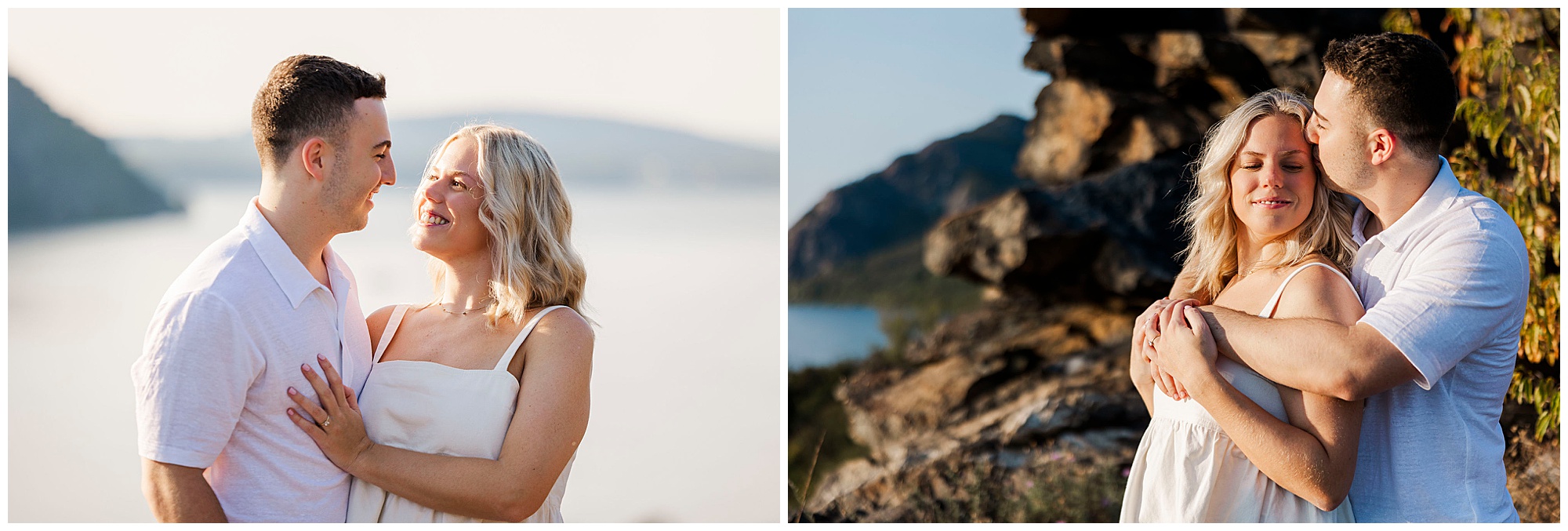 Colorful little stony point park engagement photos