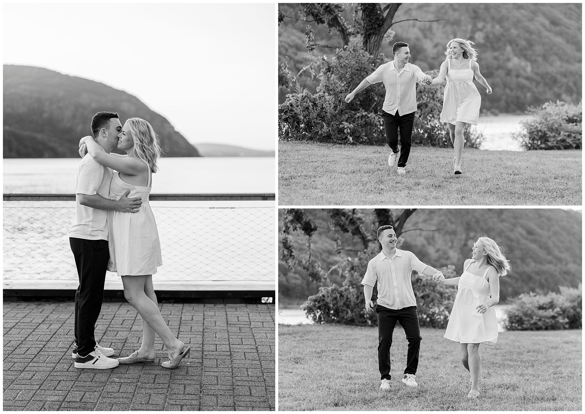 Candid little stony point park engagement photos