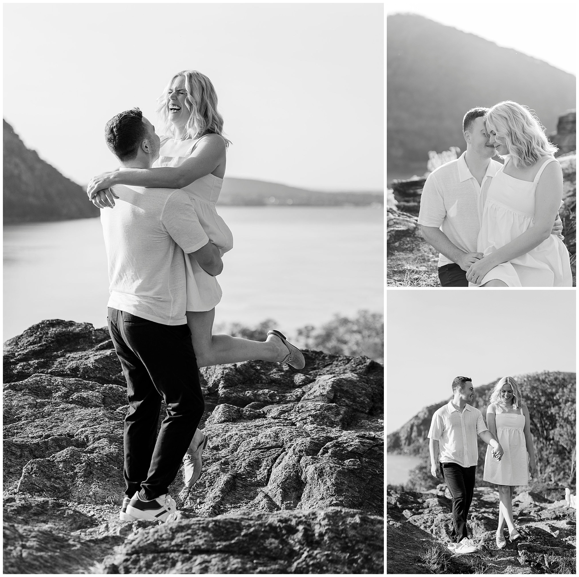 Sweet little stony point park engagement photos