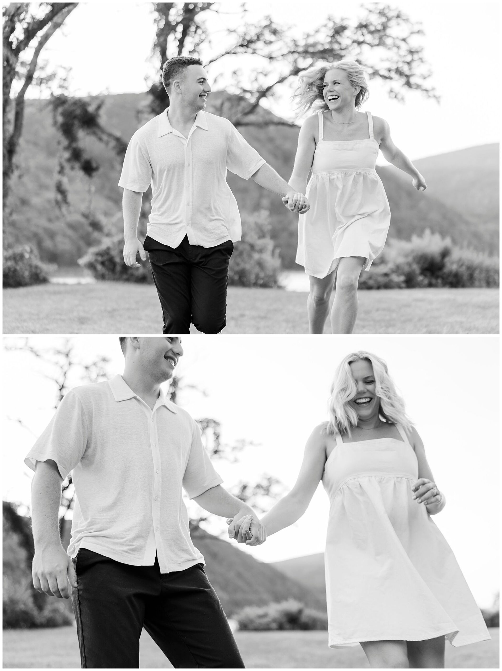 Charming little stony point park engagement photos