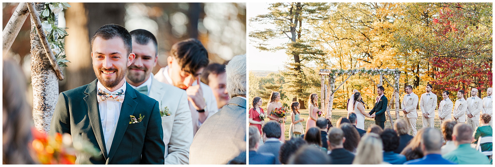 Vibrant fall wedding at the hill in hudson, ny