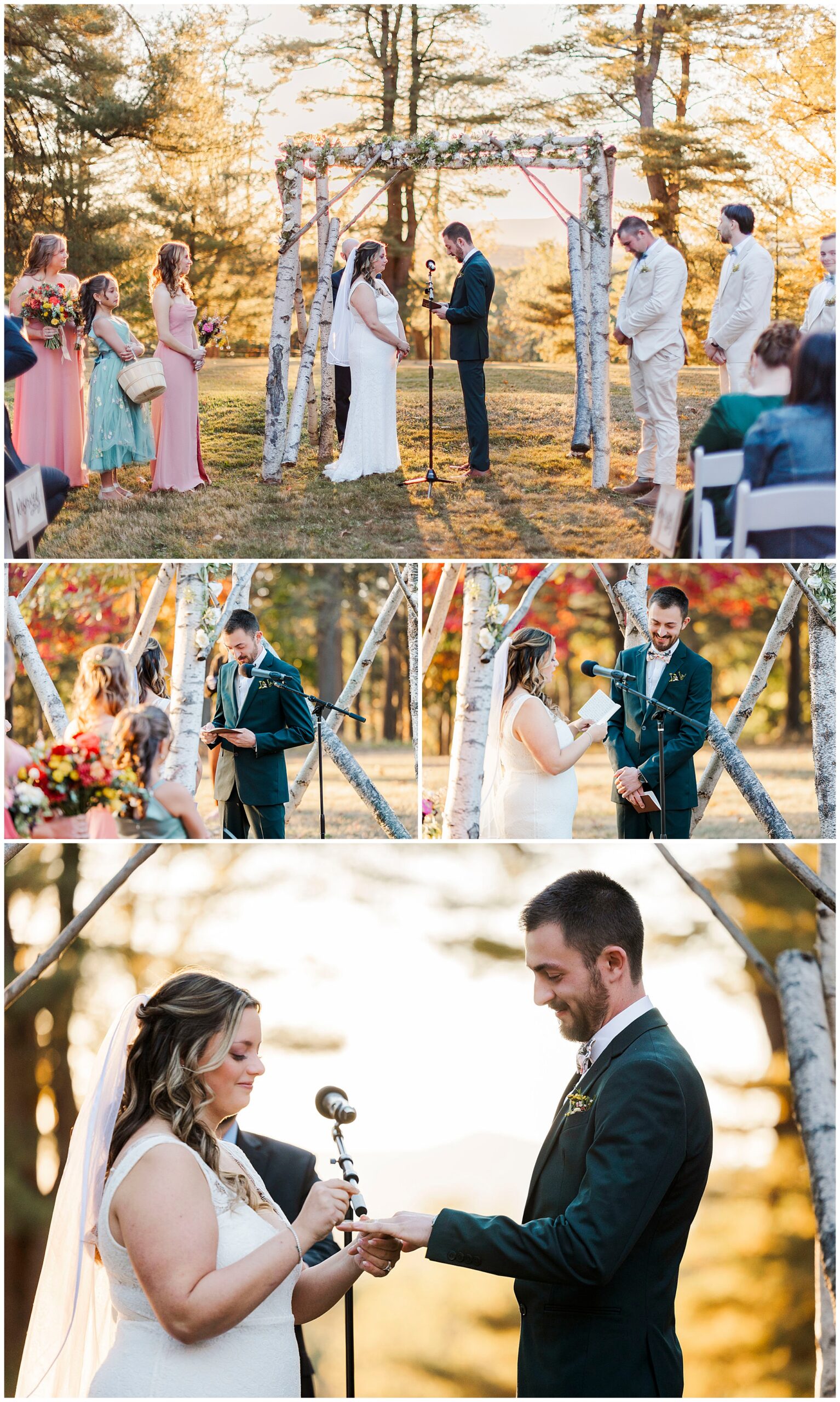 Fun fall wedding at the hill in hudson, ny