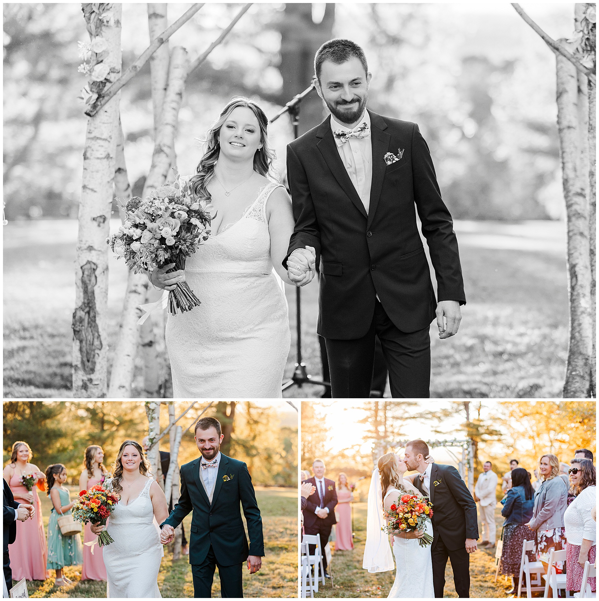 Candid fall wedding at the hill in hudson, ny