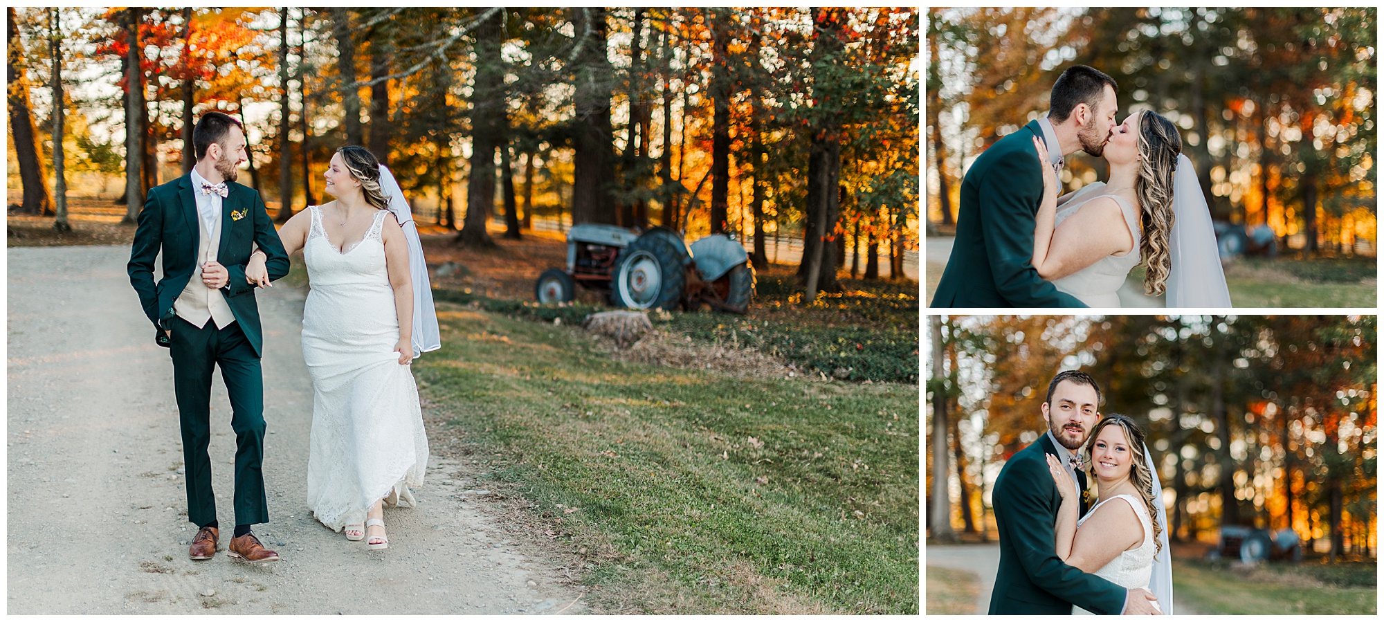 Romantic fall wedding at the hill in hudson, ny