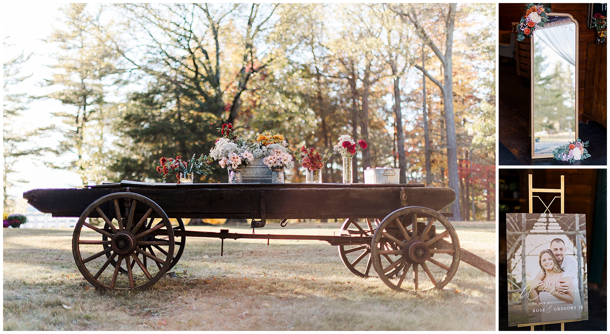 Sweet fall wedding at the hill in hudson, ny