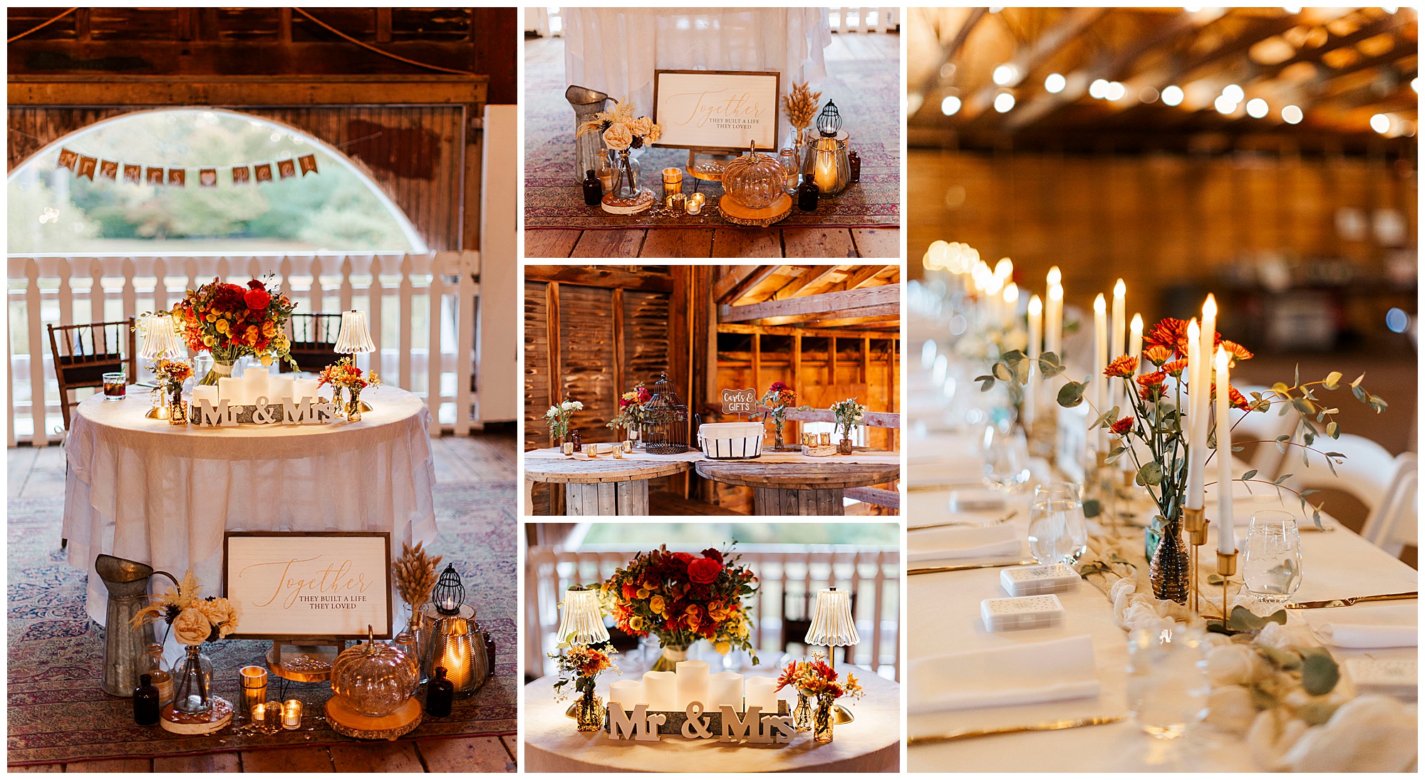 Striking fall wedding at the hill in hudson, ny