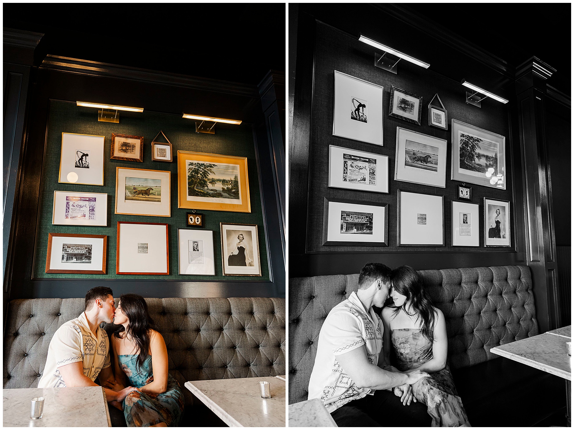 Stylish engagement photos in beacon, ny