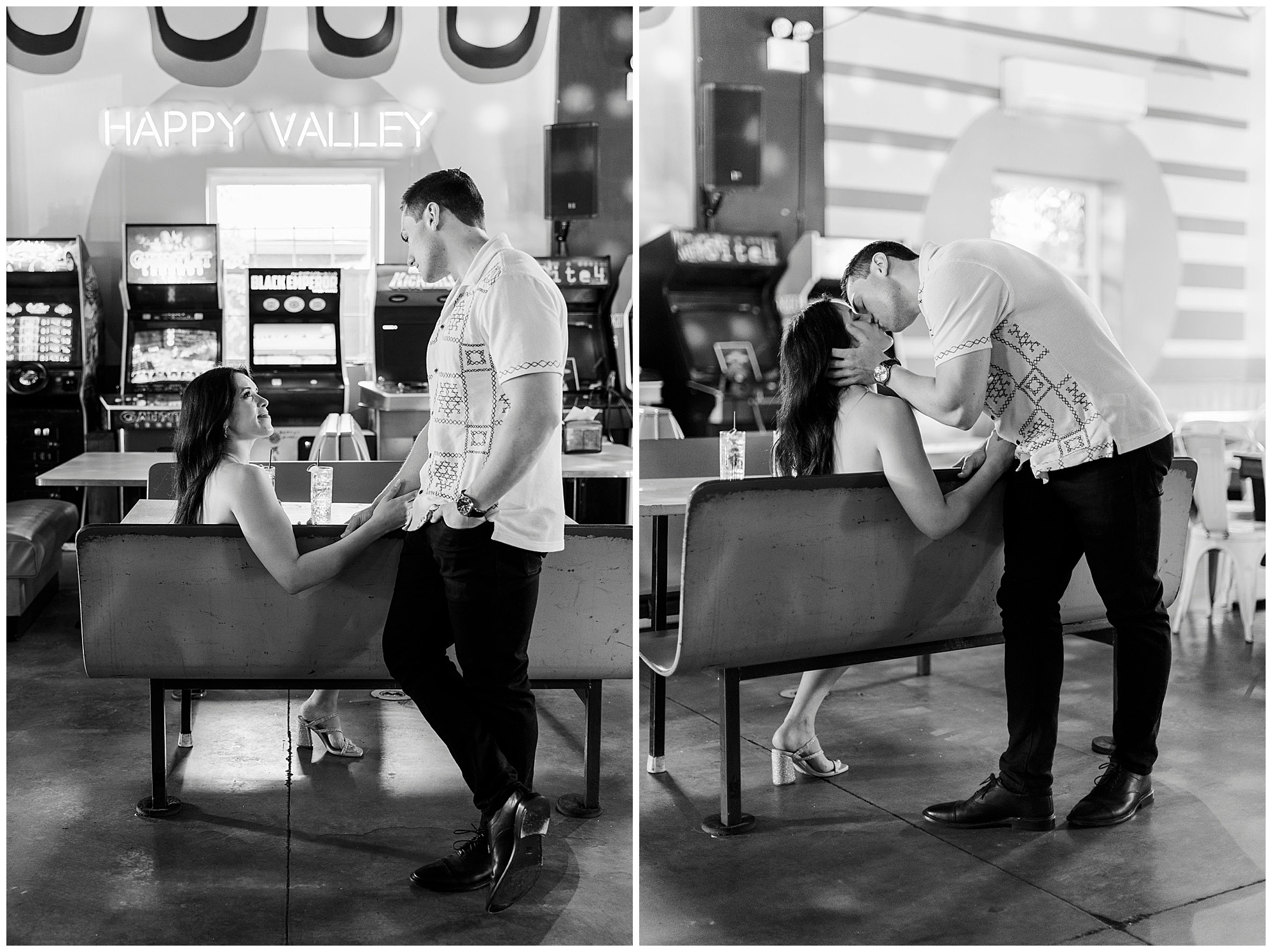 Modern engagement photos in beacon, ny