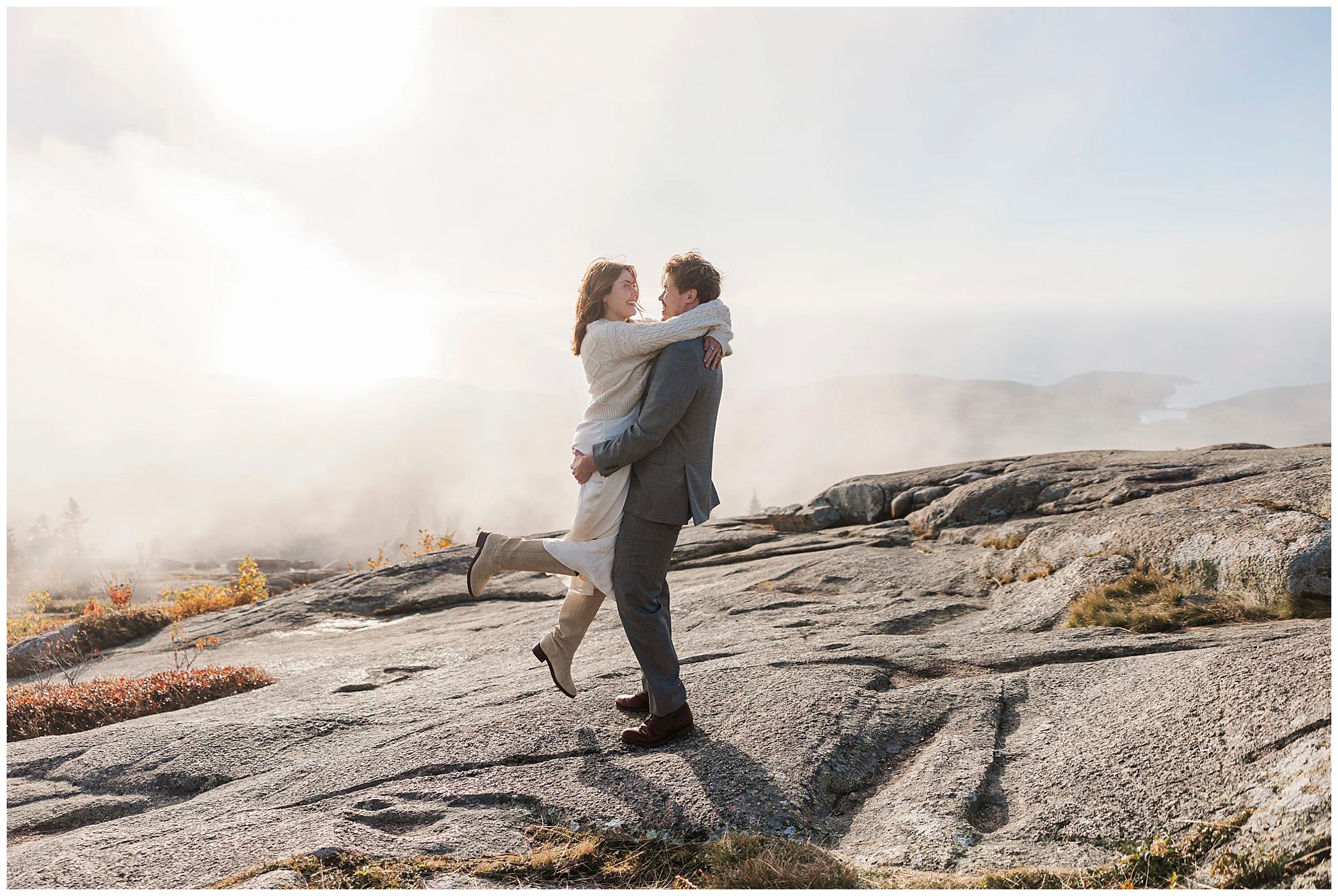 Intimate acadia national park elopement