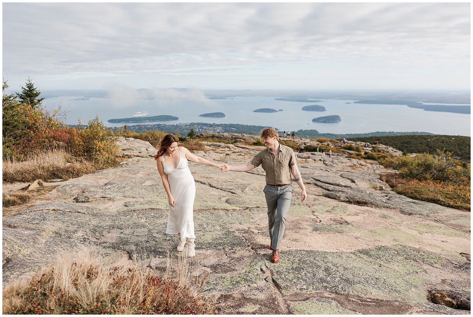 Romantic acadia national park elopement