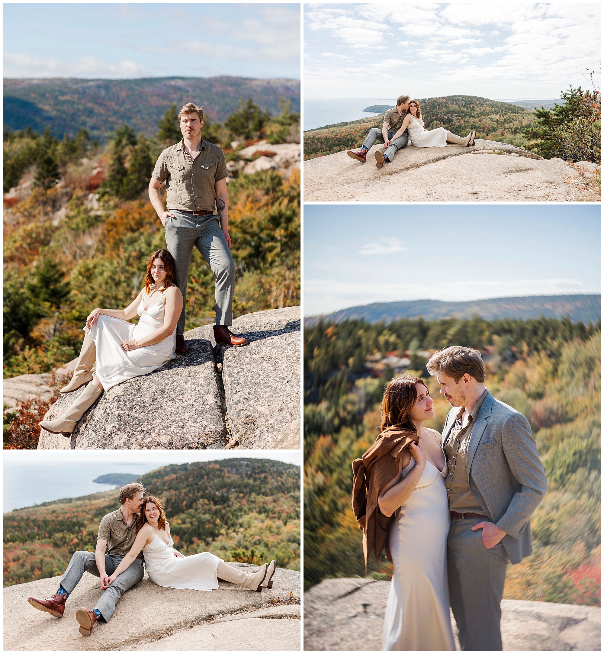 Stunning acadia national park elopement