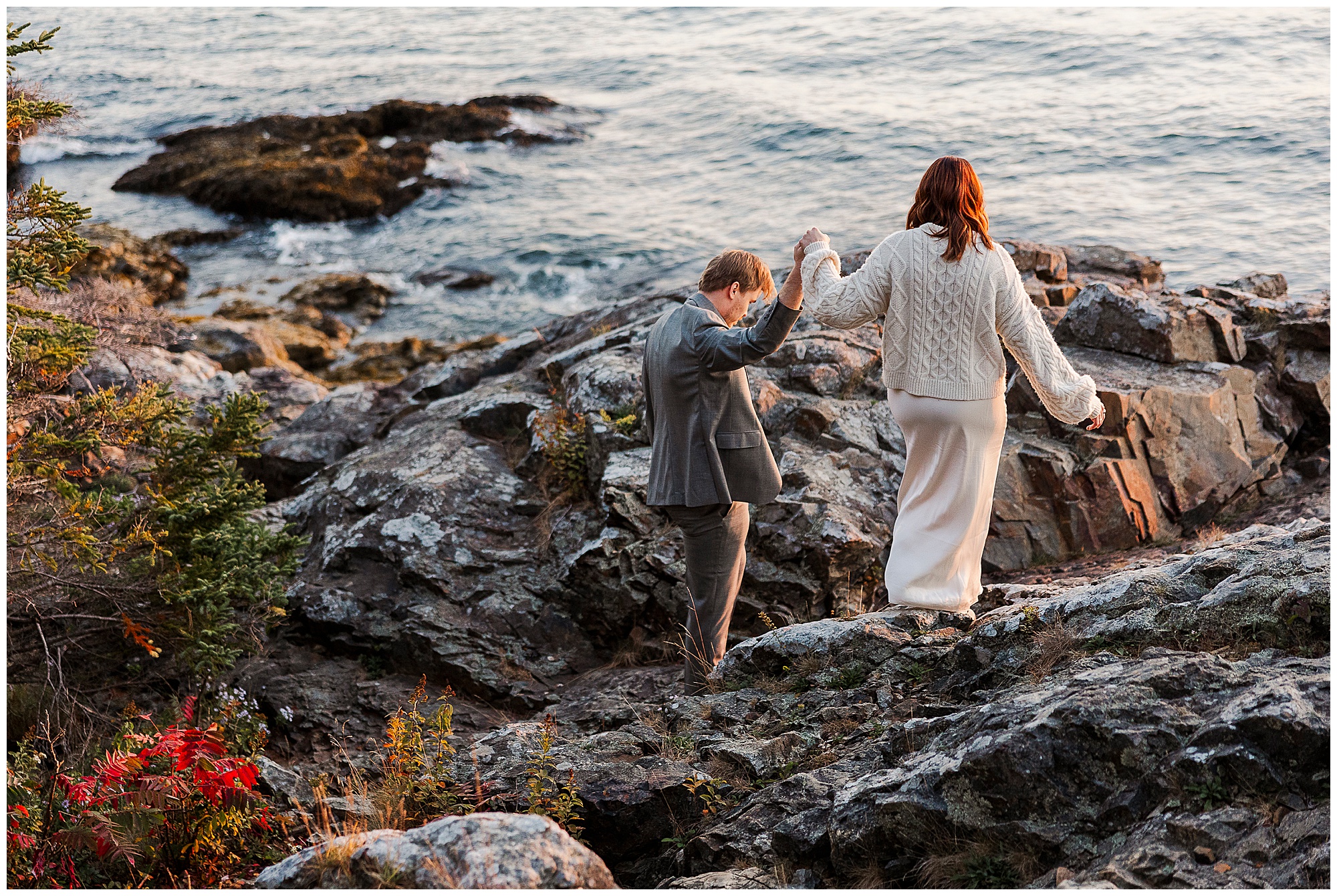 Heartfelt acadia national park elopement