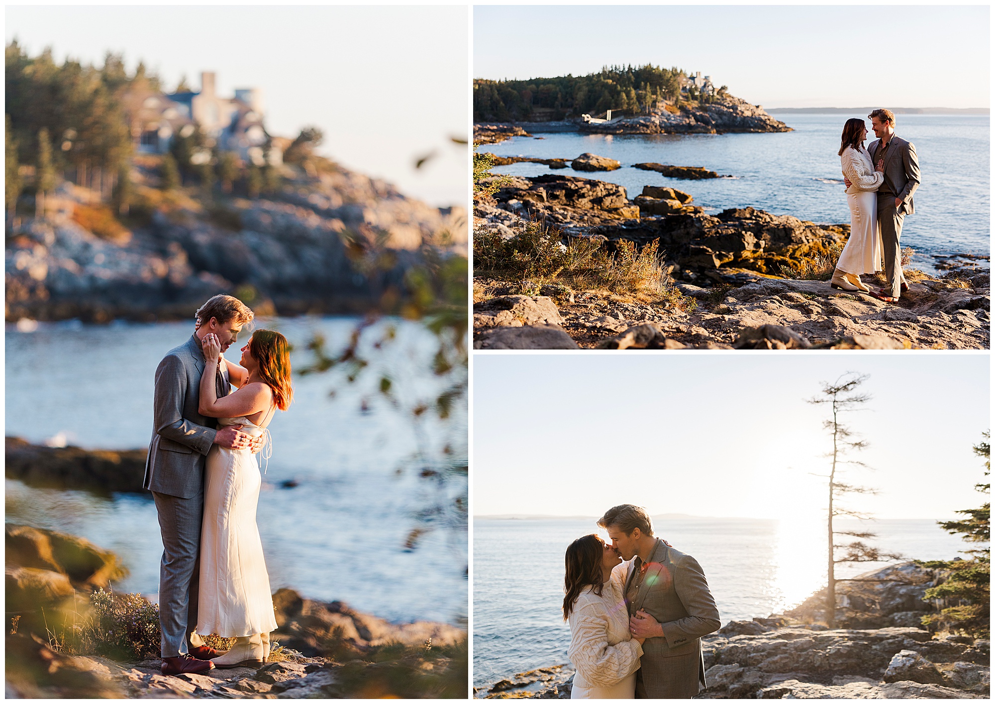 Natural acadia national park elopement