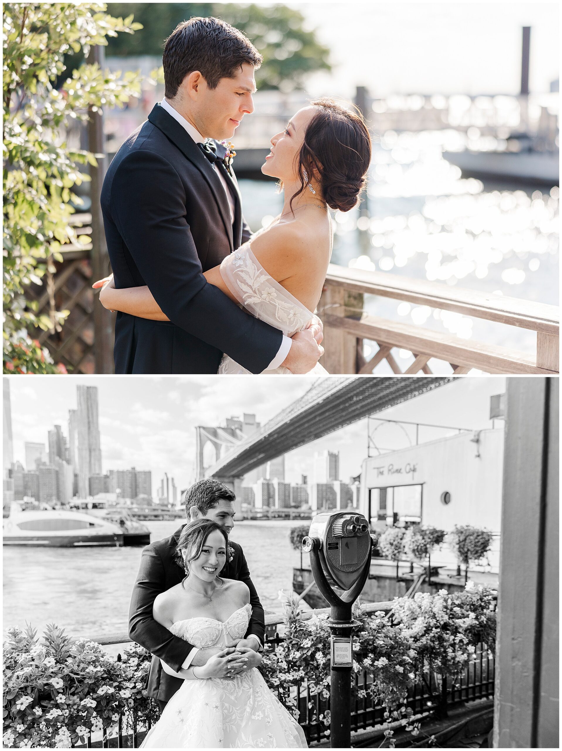 Vibrant river café wedding in brooklyn, ny