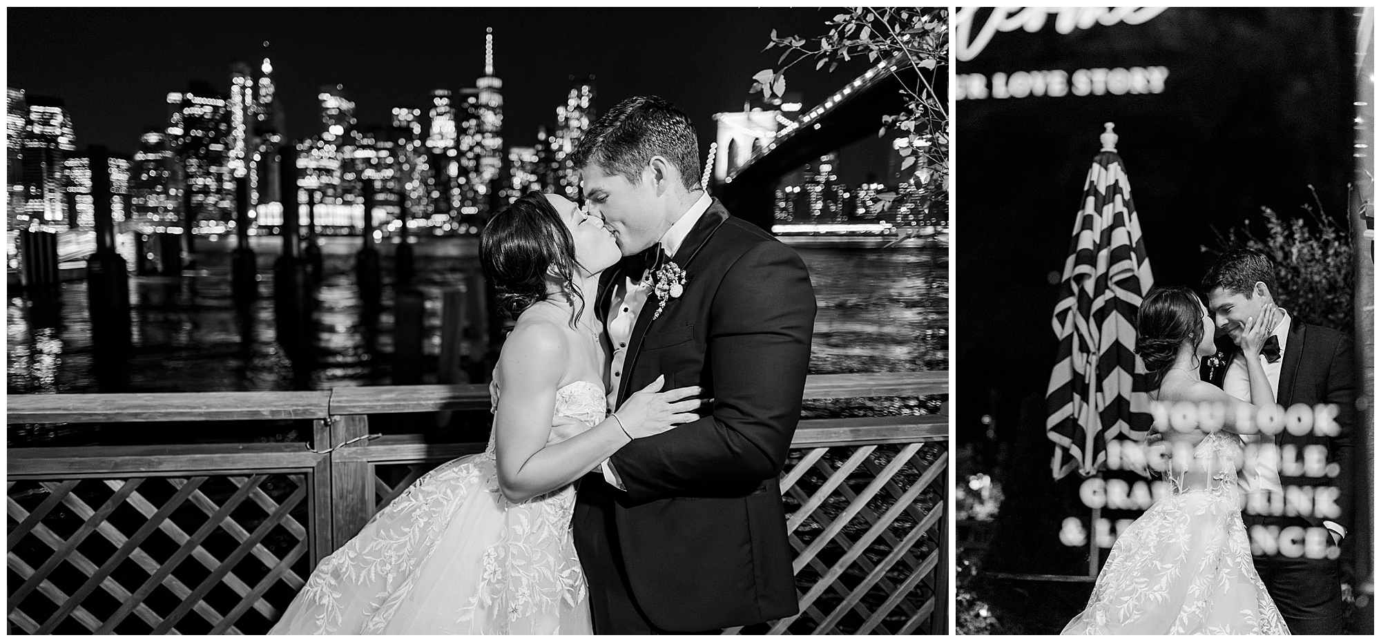 Flawless river café wedding in brooklyn, ny