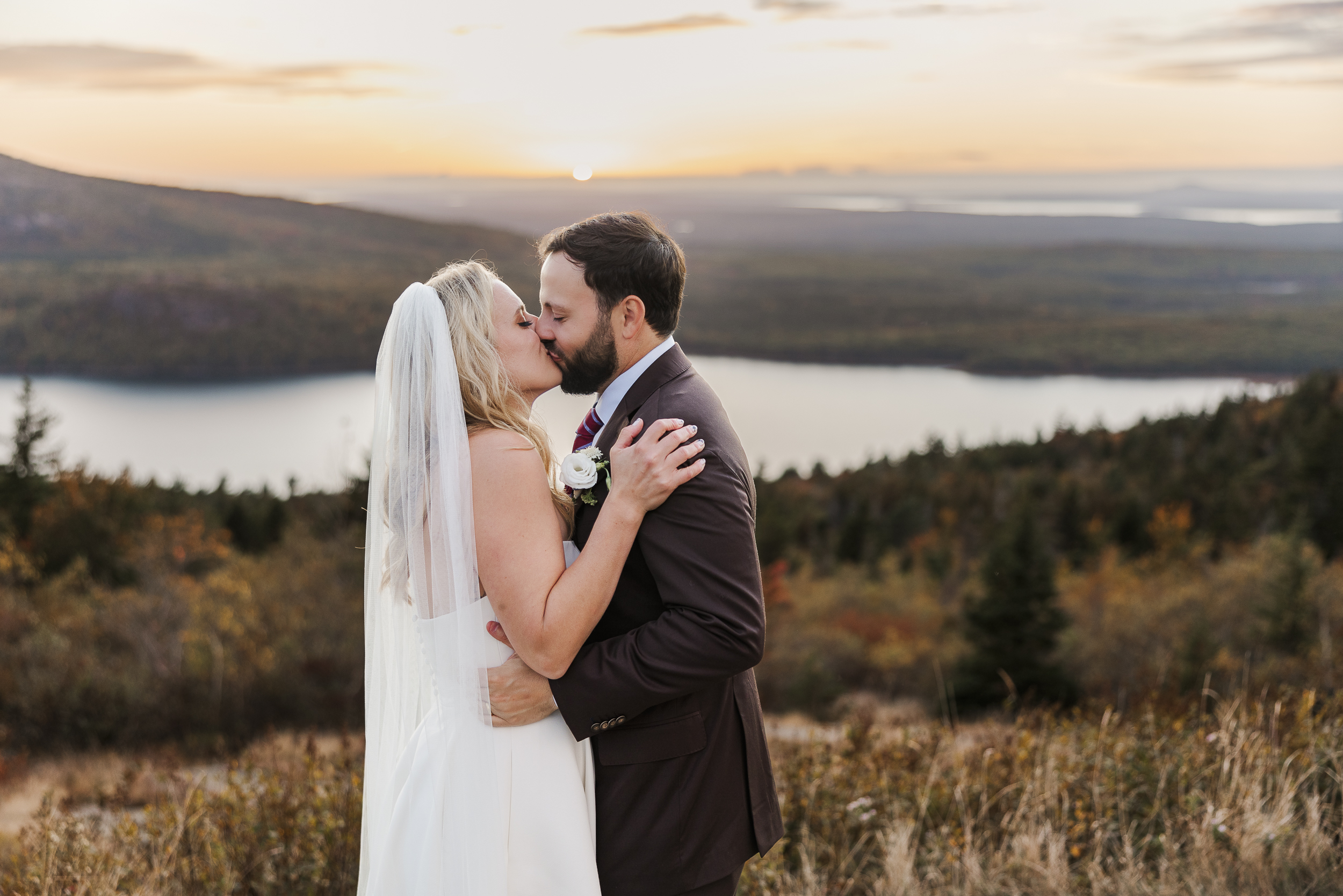 Picturesque otter point overlook elopement