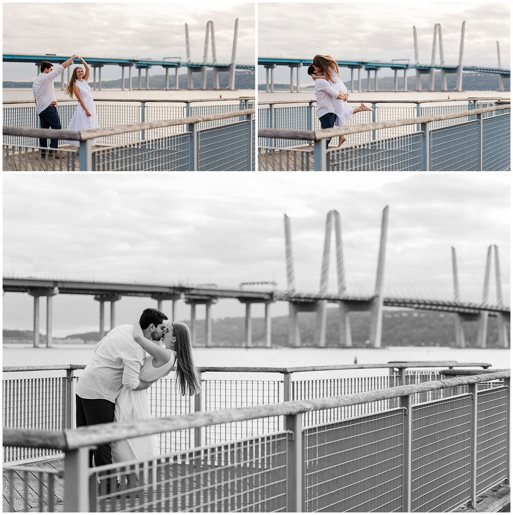 Cheerful tarrytown engagement photos