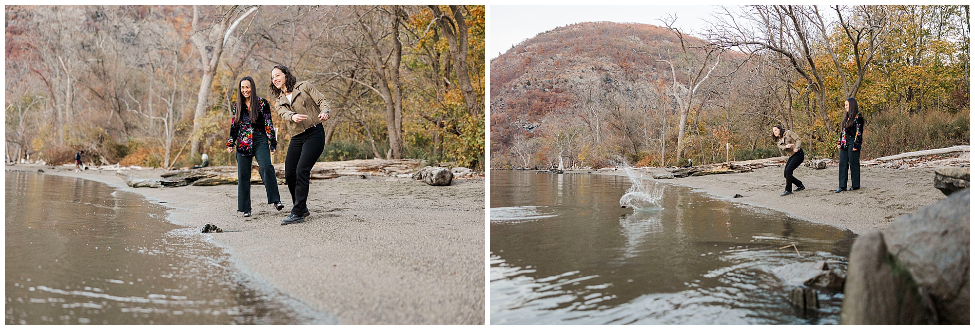 Beautiful cold spring engagement photos