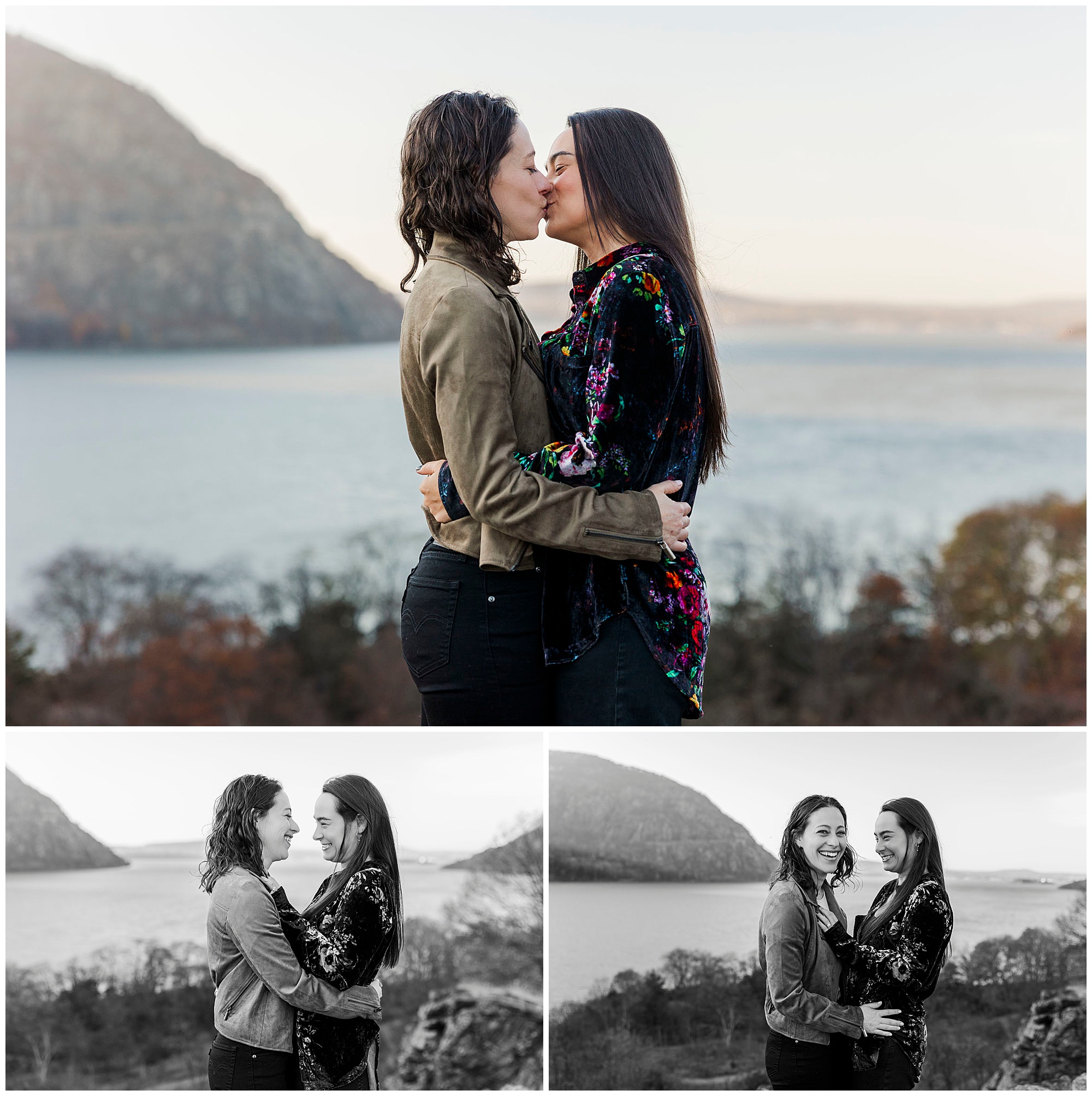 Fun-Filled cold spring engagement photos