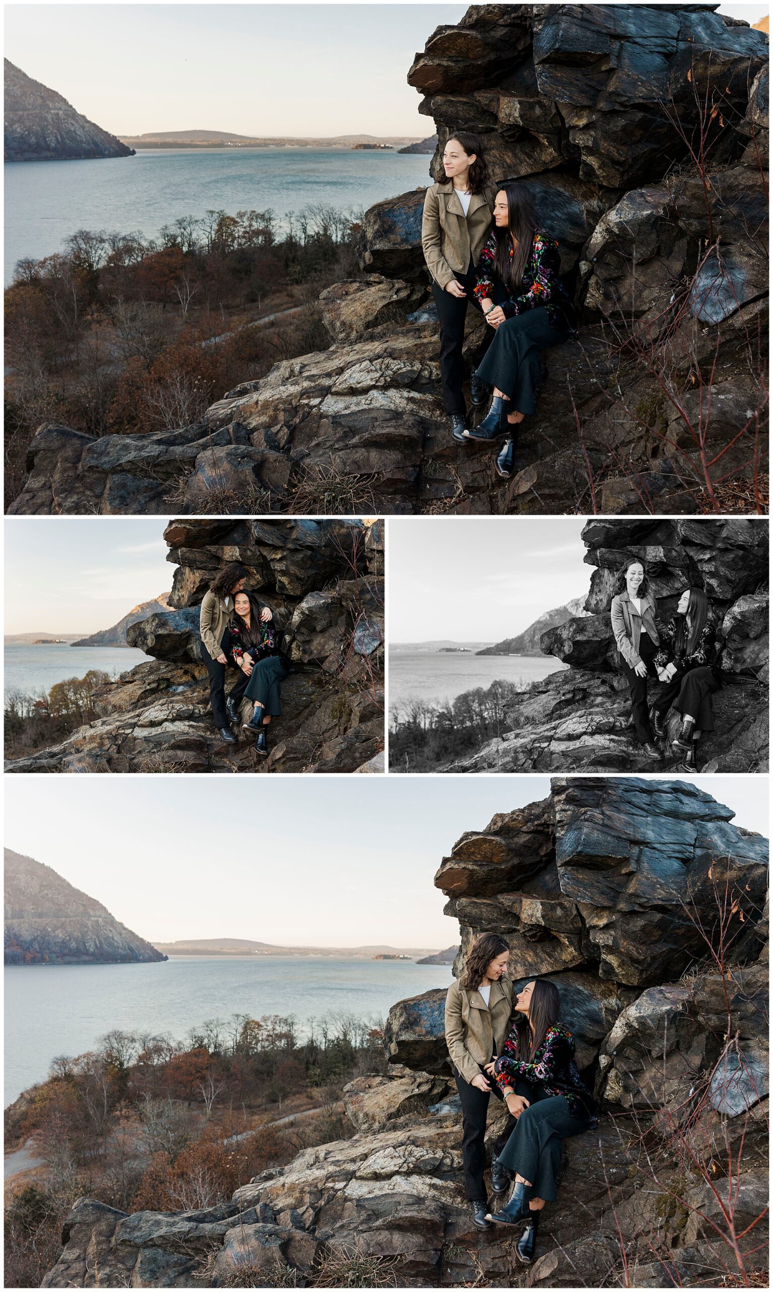 Sweet cold spring engagement photos