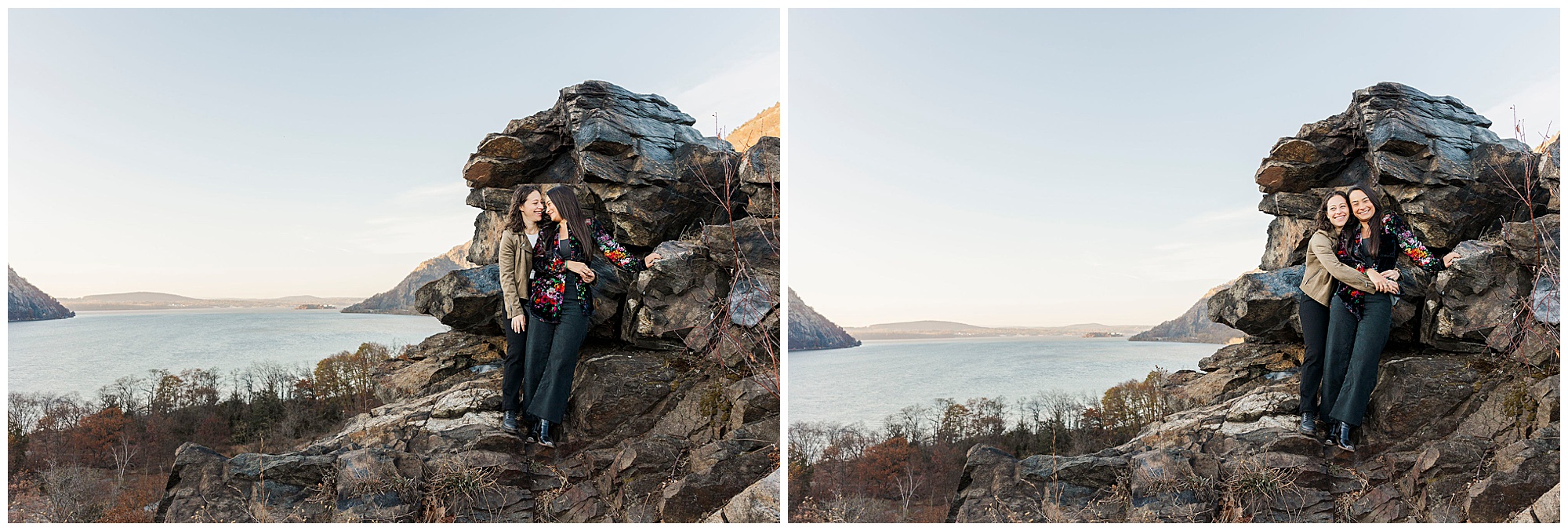 Personal cold spring engagement photos