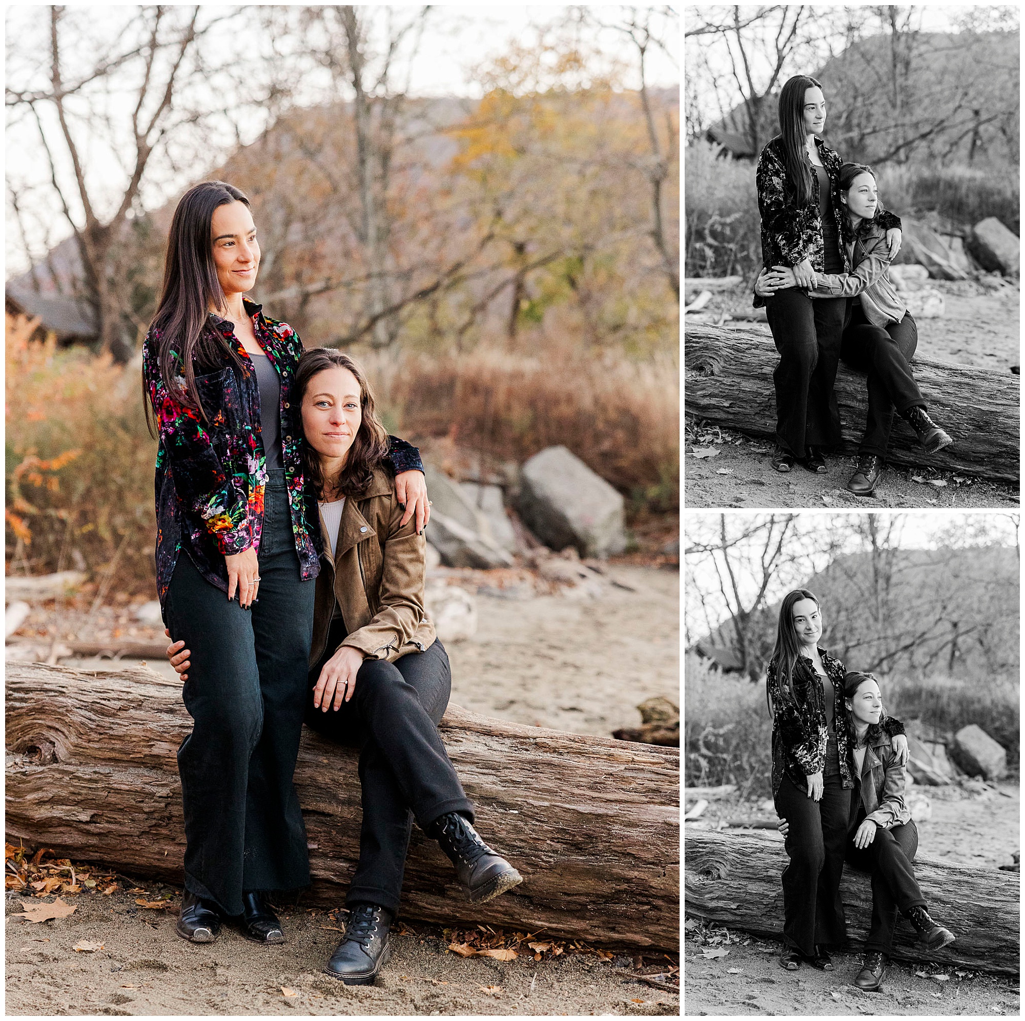 Gorgeous cold spring engagement photos