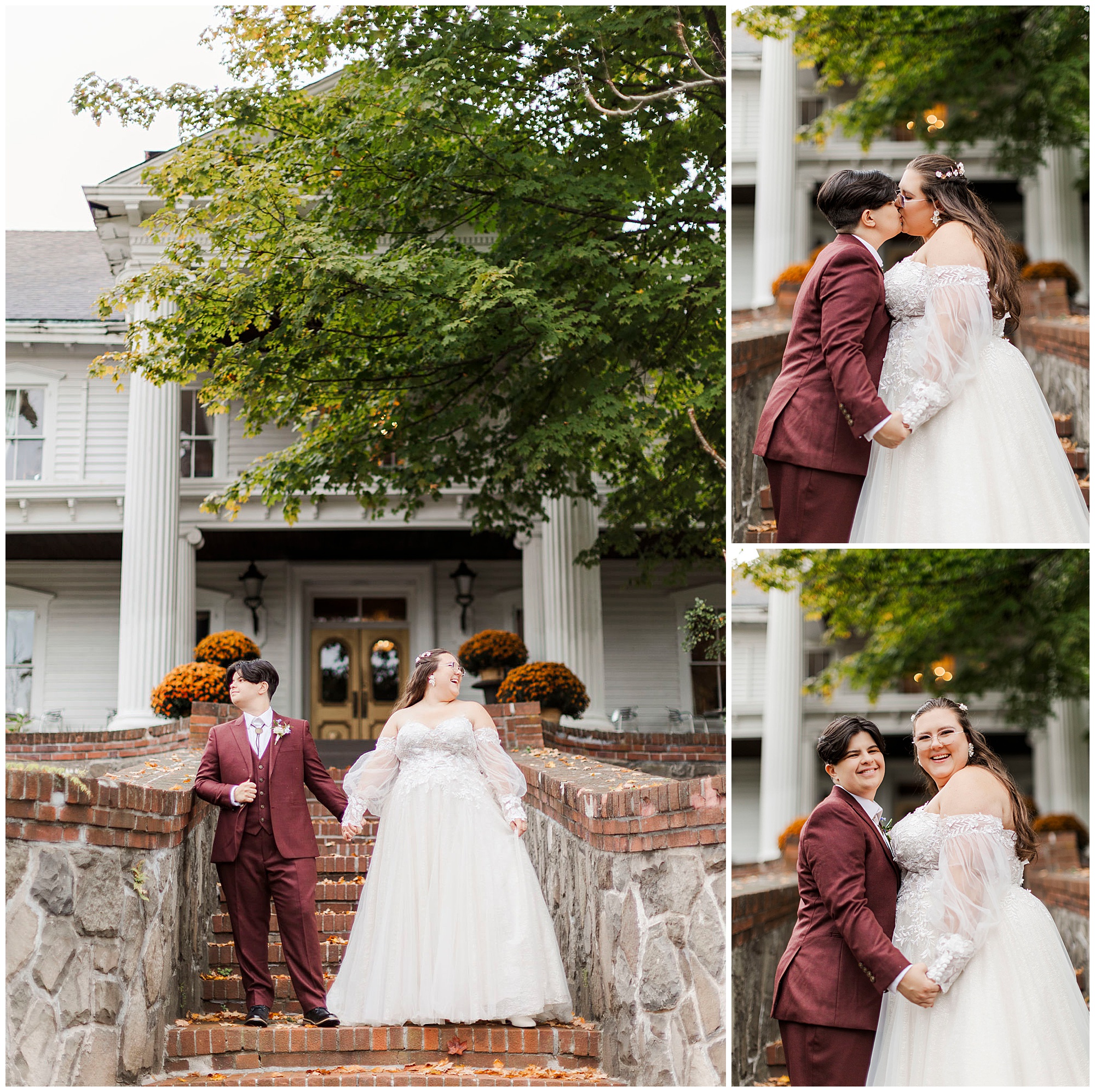 Authentic FEAST at Round Hill wedding in fall