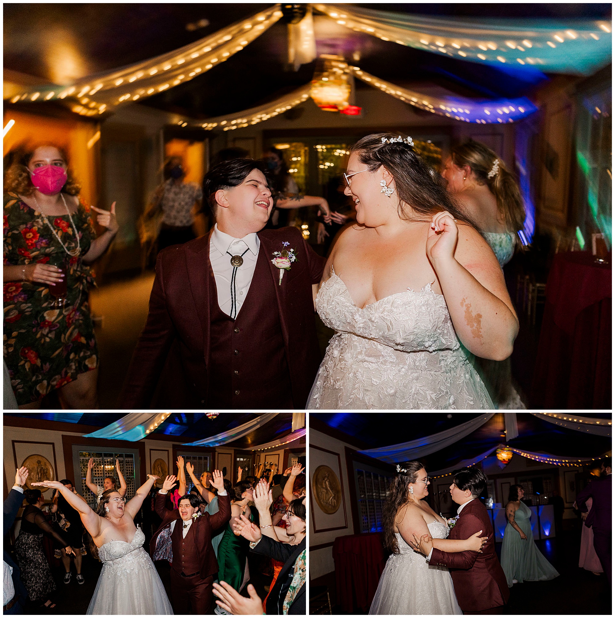 Magical FEAST at Round Hill wedding in fall