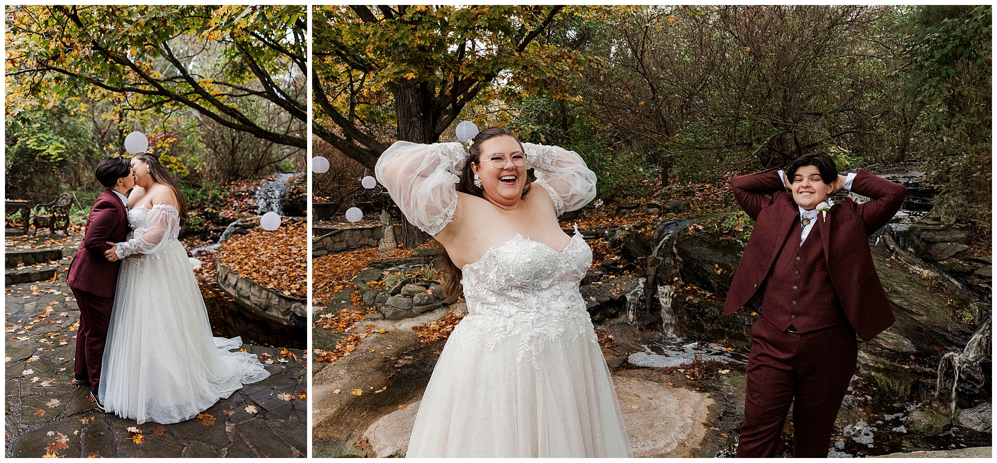 Whimsical FEAST at Round Hill wedding in fall