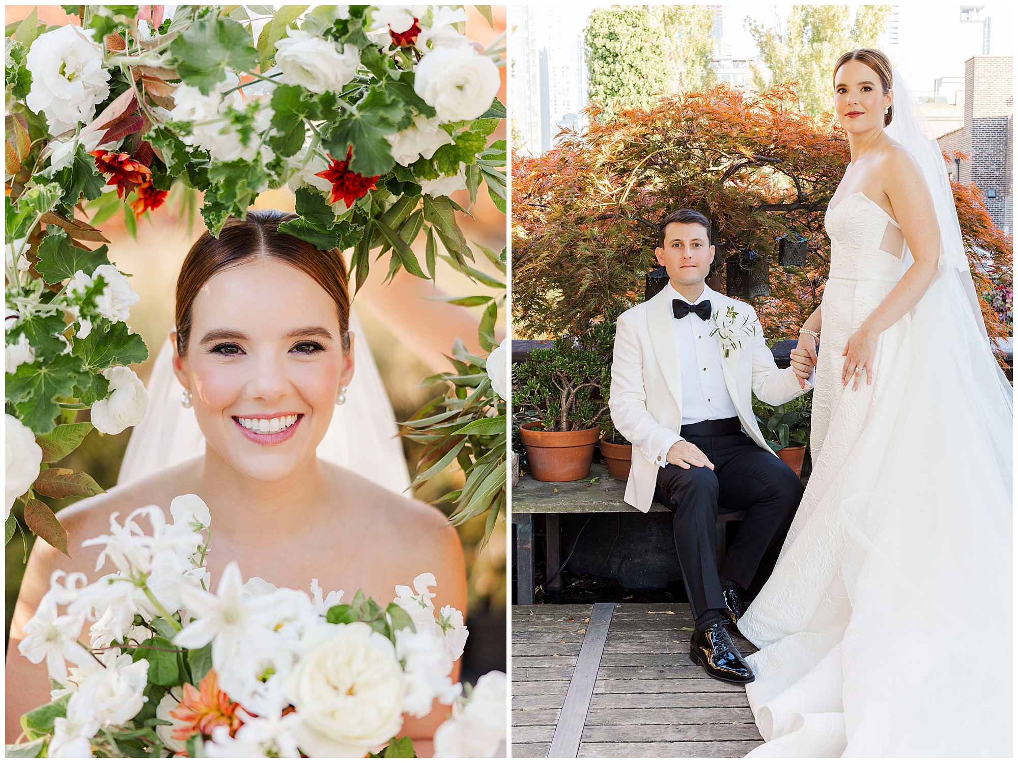 Rustic foundry wedding in the fall