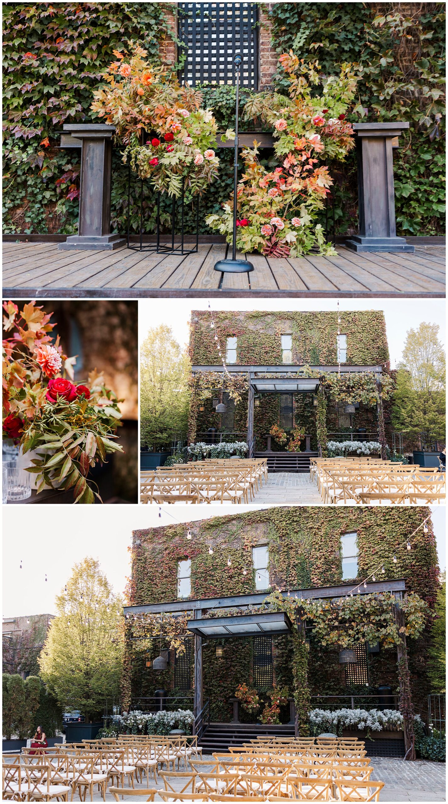 Stylish foundry wedding in the fall