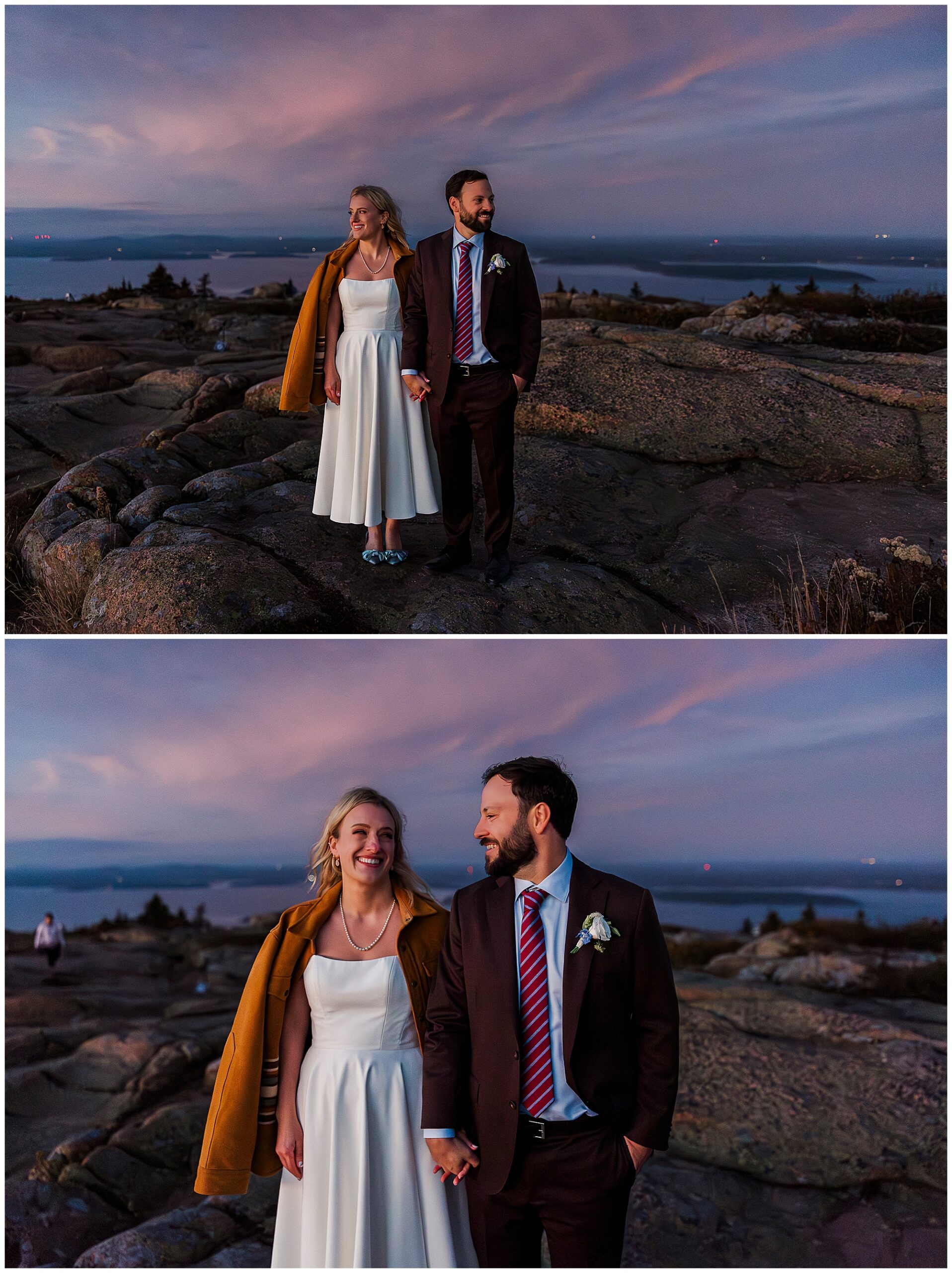 Unique otter point overlook elopement