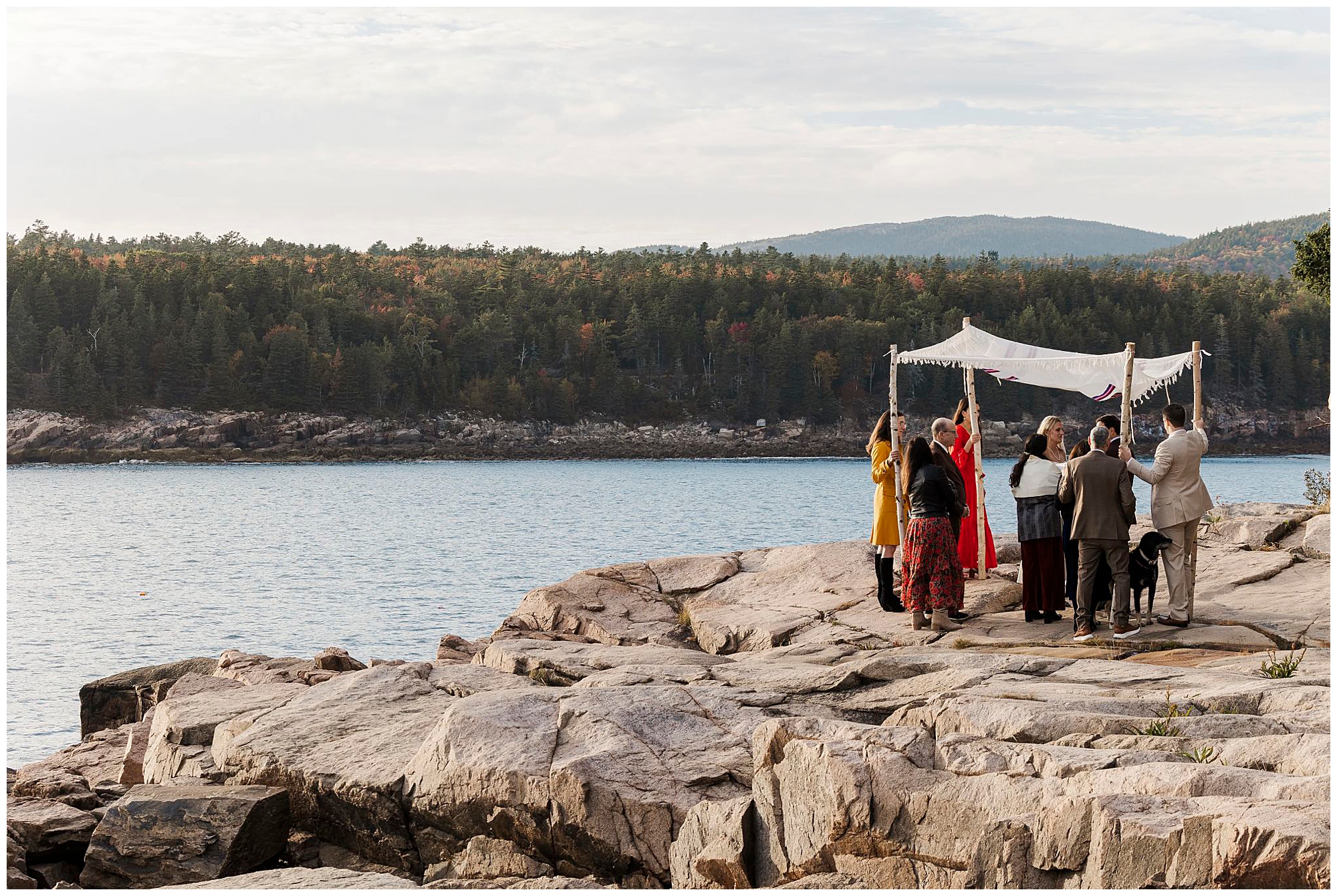 Iconic otter point overlook elopement