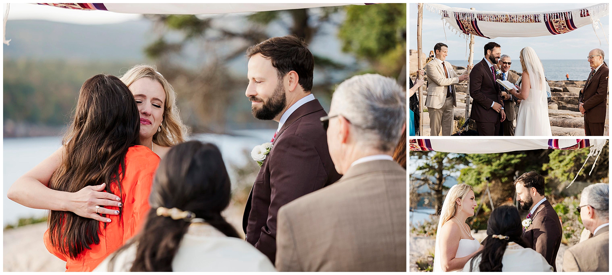 Beautiful otter point overlook elopement