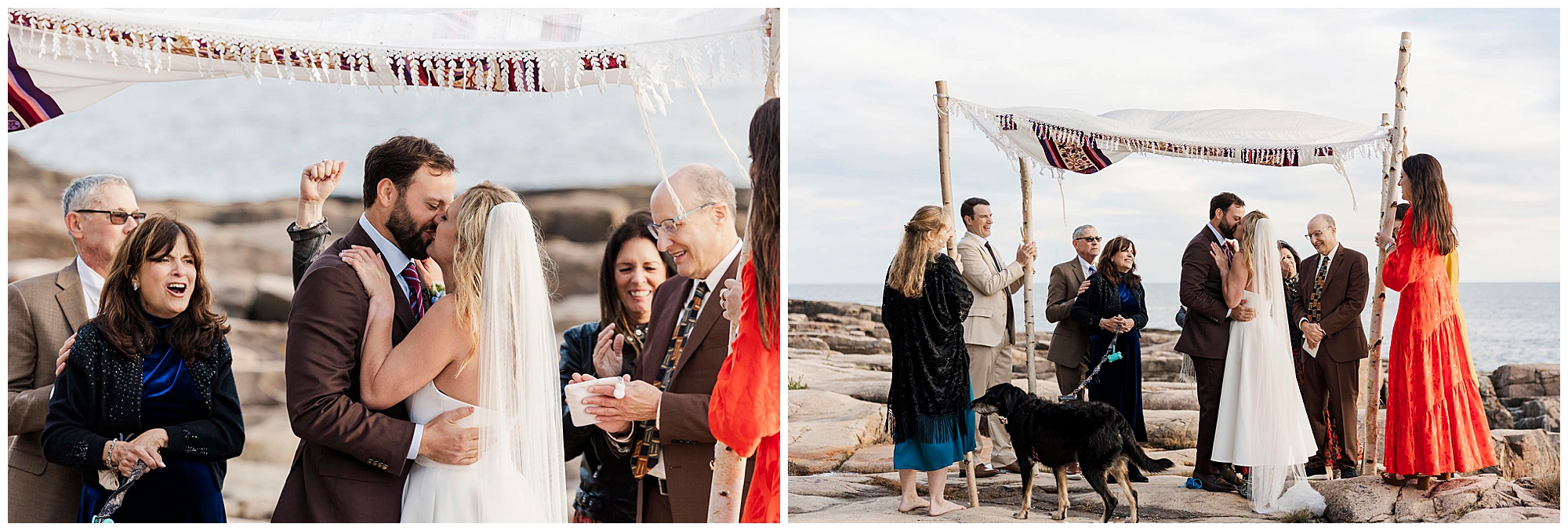 Intimate otter point overlook elopement