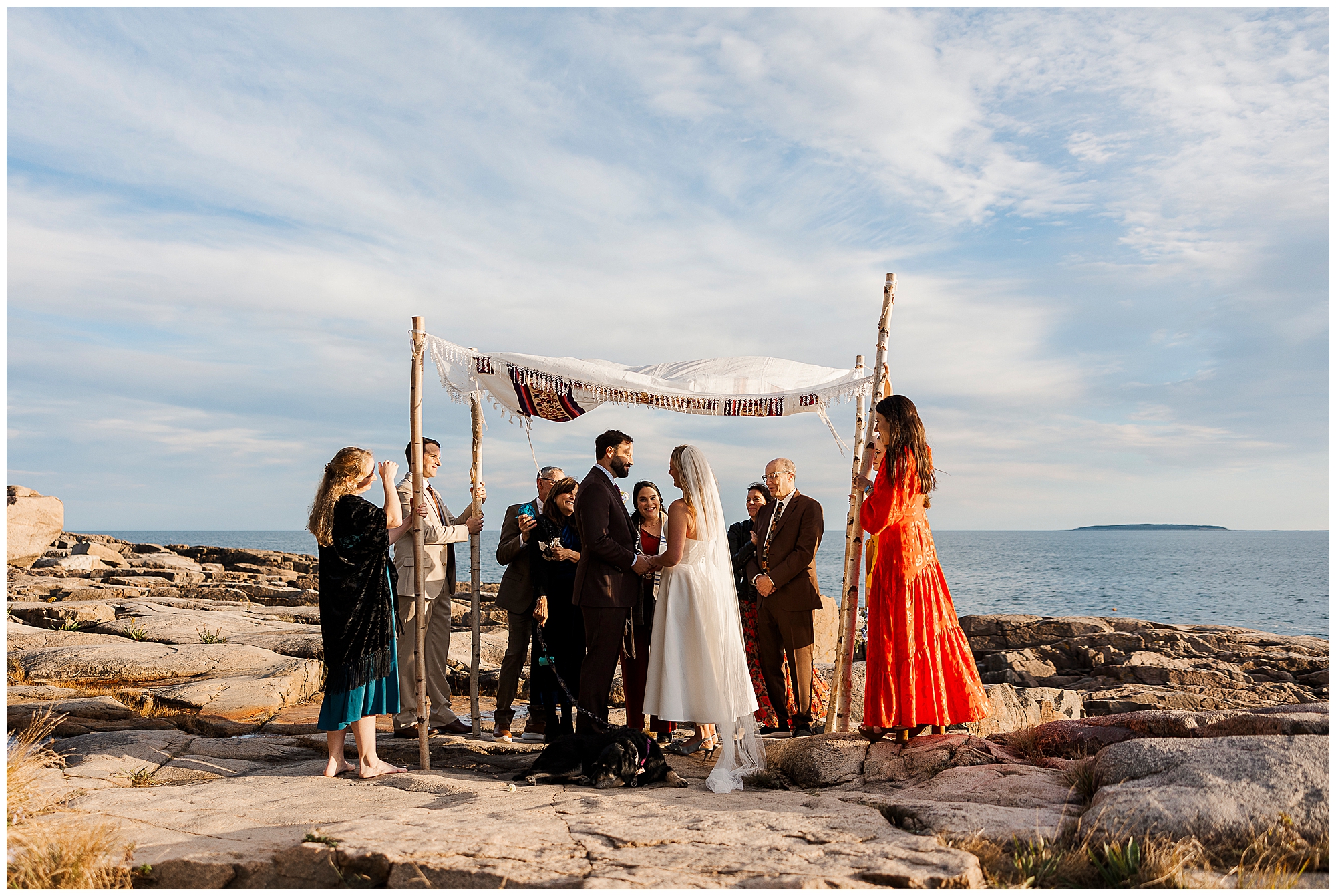 Amazing otter point overlook elopement