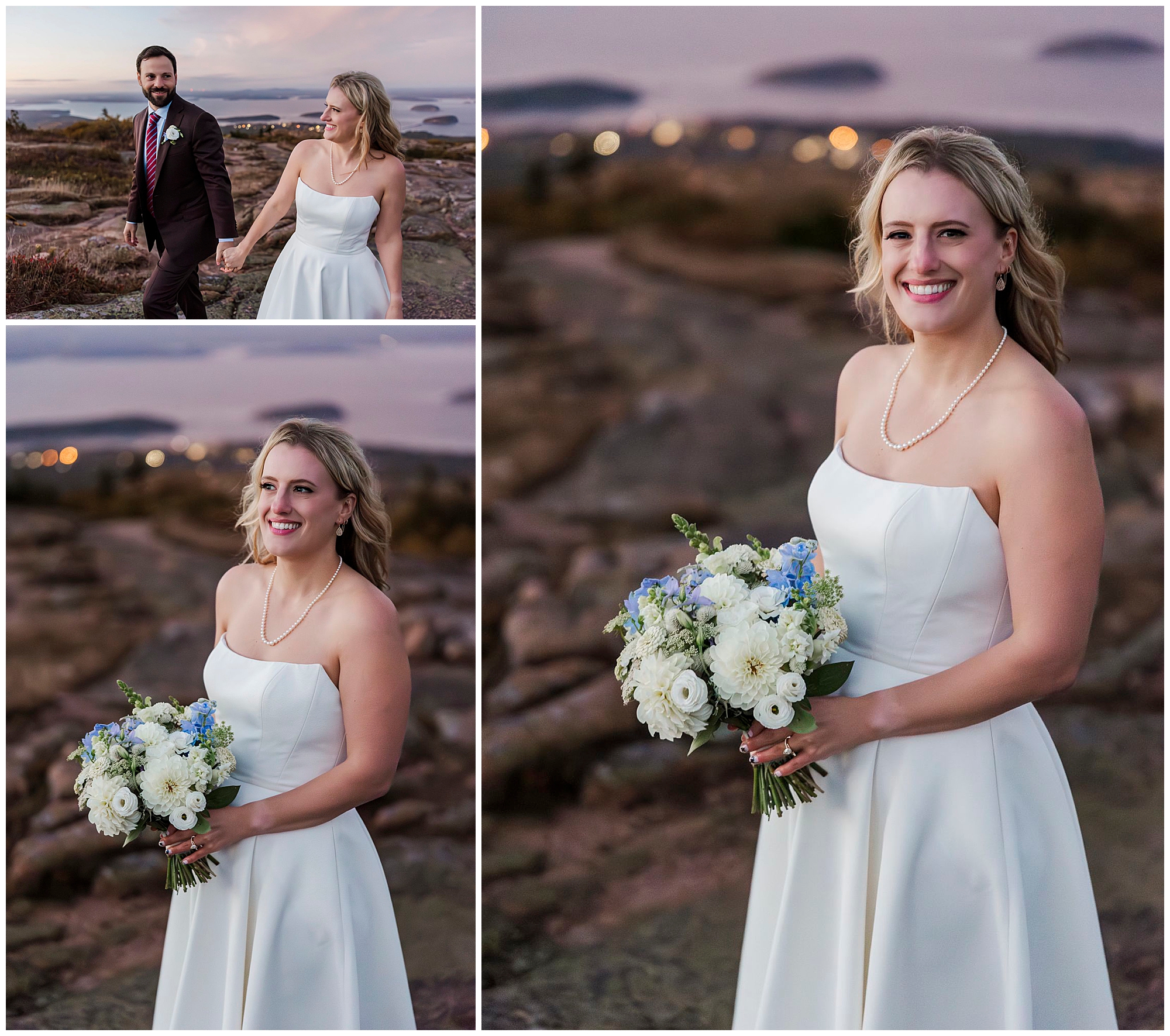 Stunning otter point overlook elopement