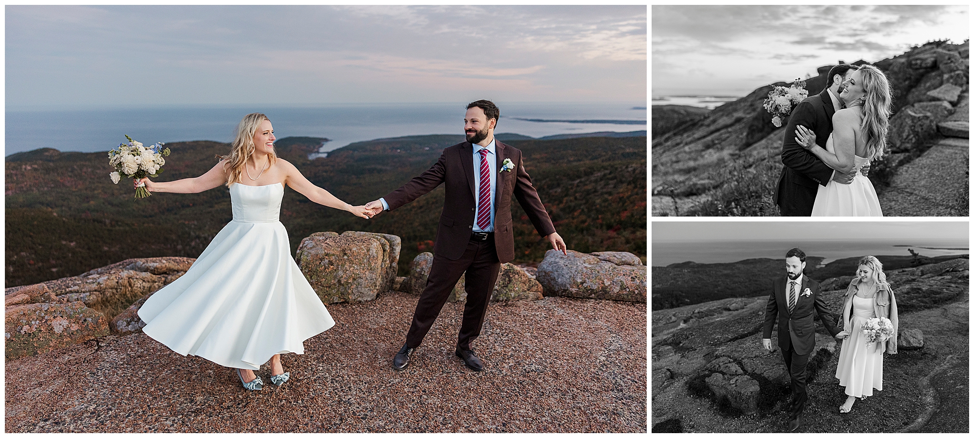 Joyful otter point overlook elopement