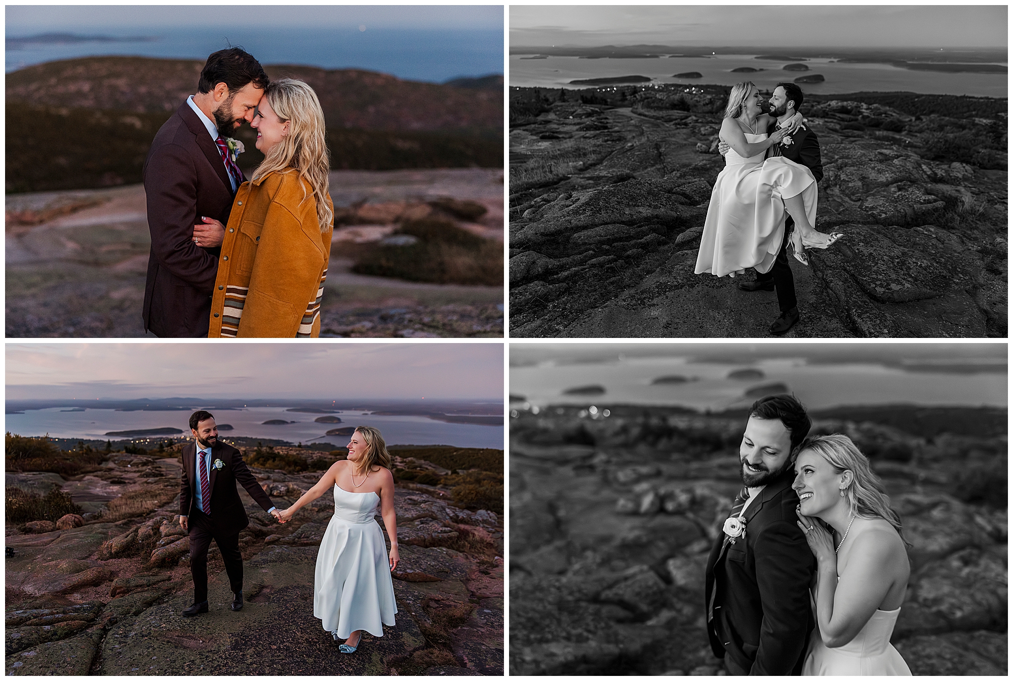 Charming otter point overlook elopement