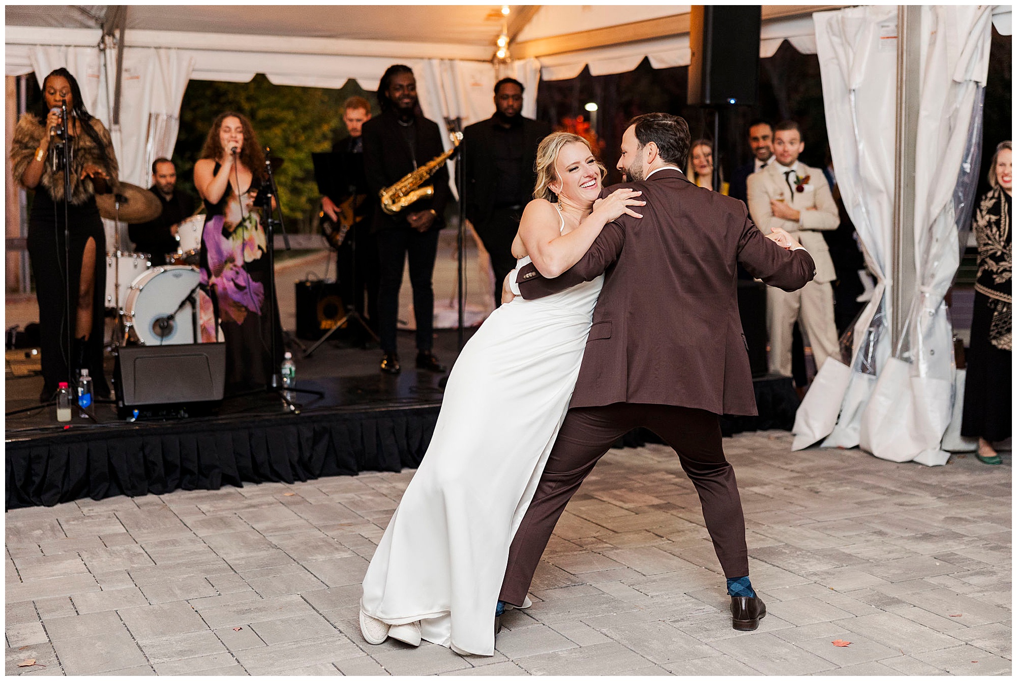 Natural wedding at allagash brewing company in portland