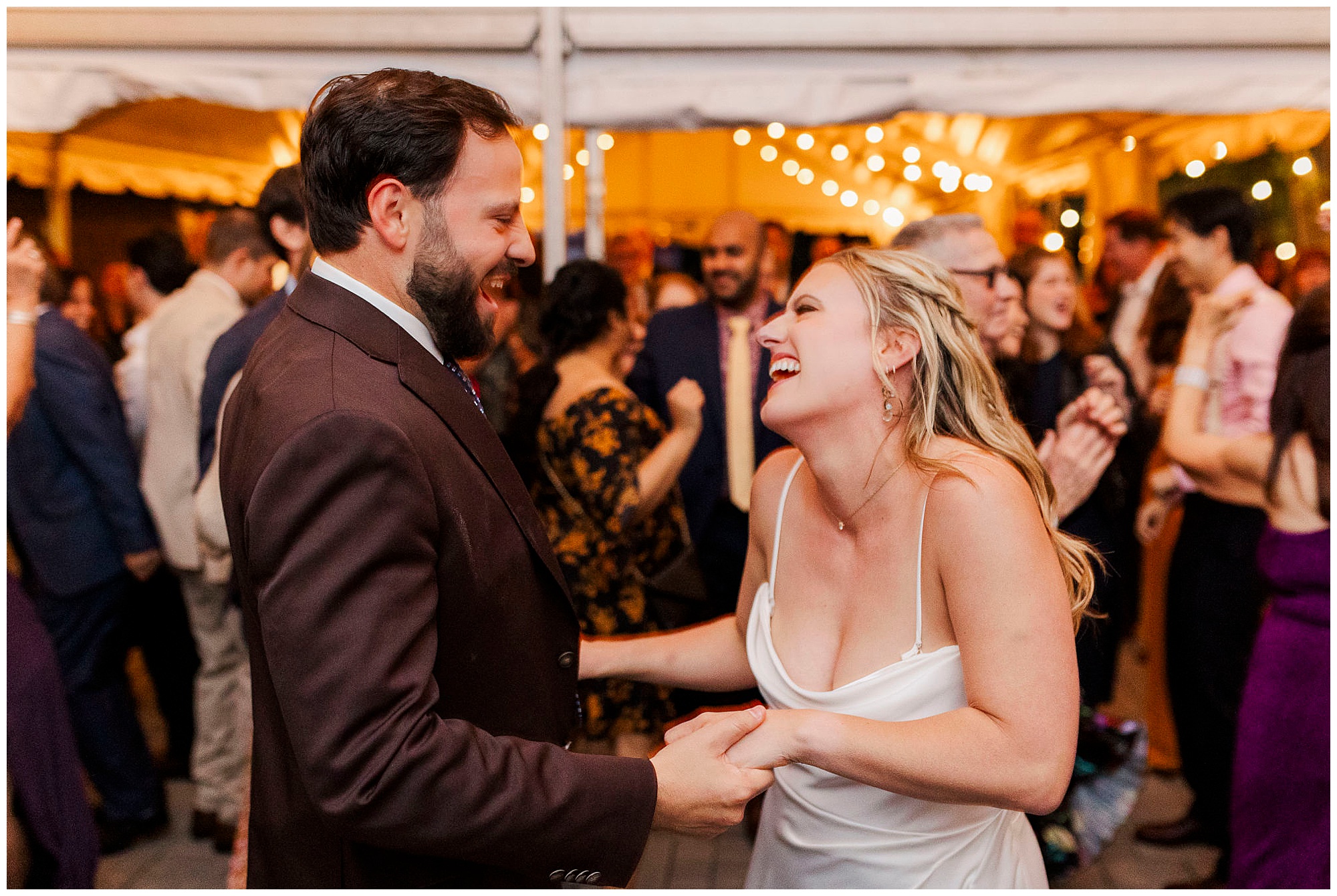 Stylish wedding at allagash brewing company in portland