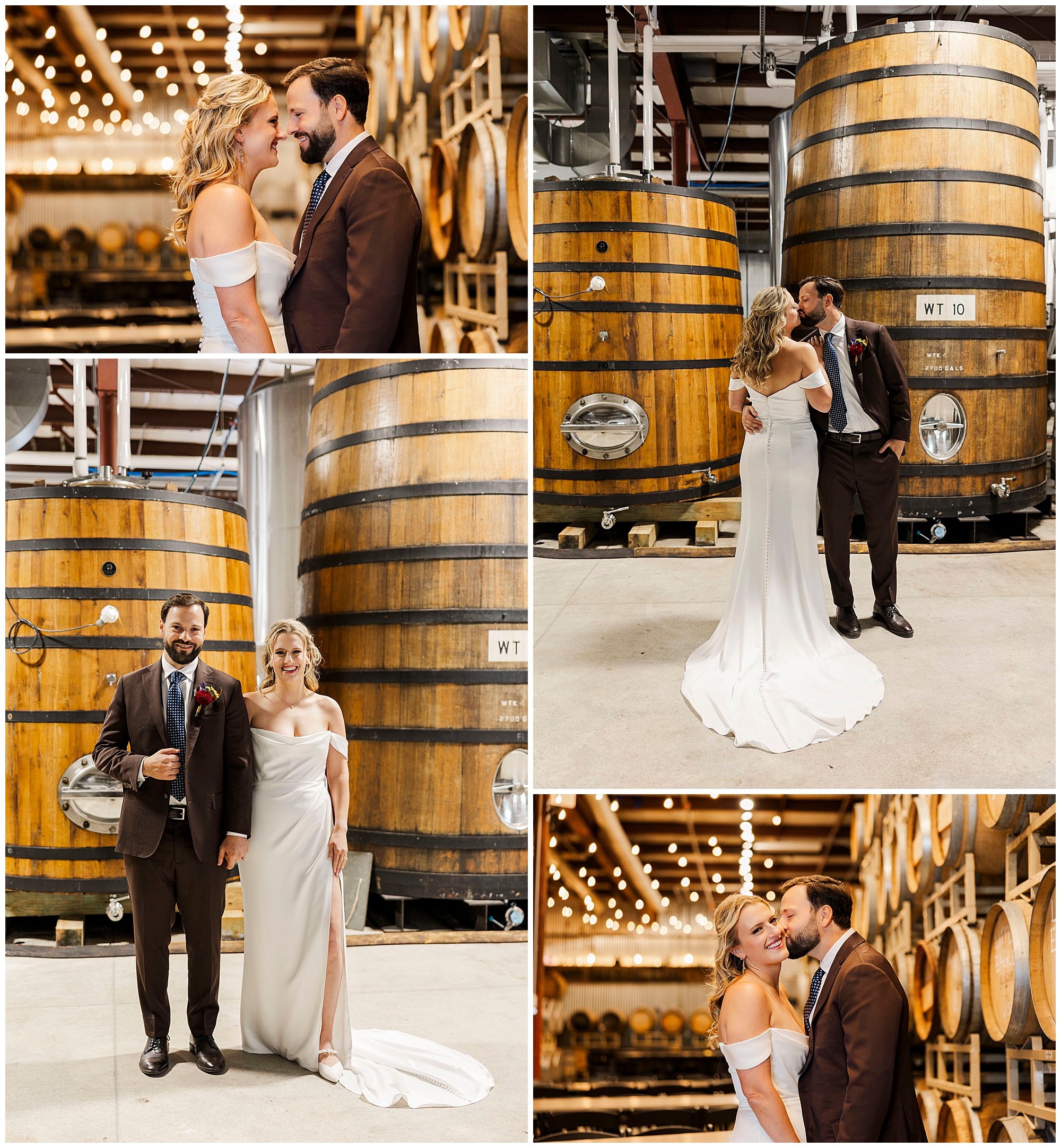 Whimsical wedding at allagash brewing company in portland