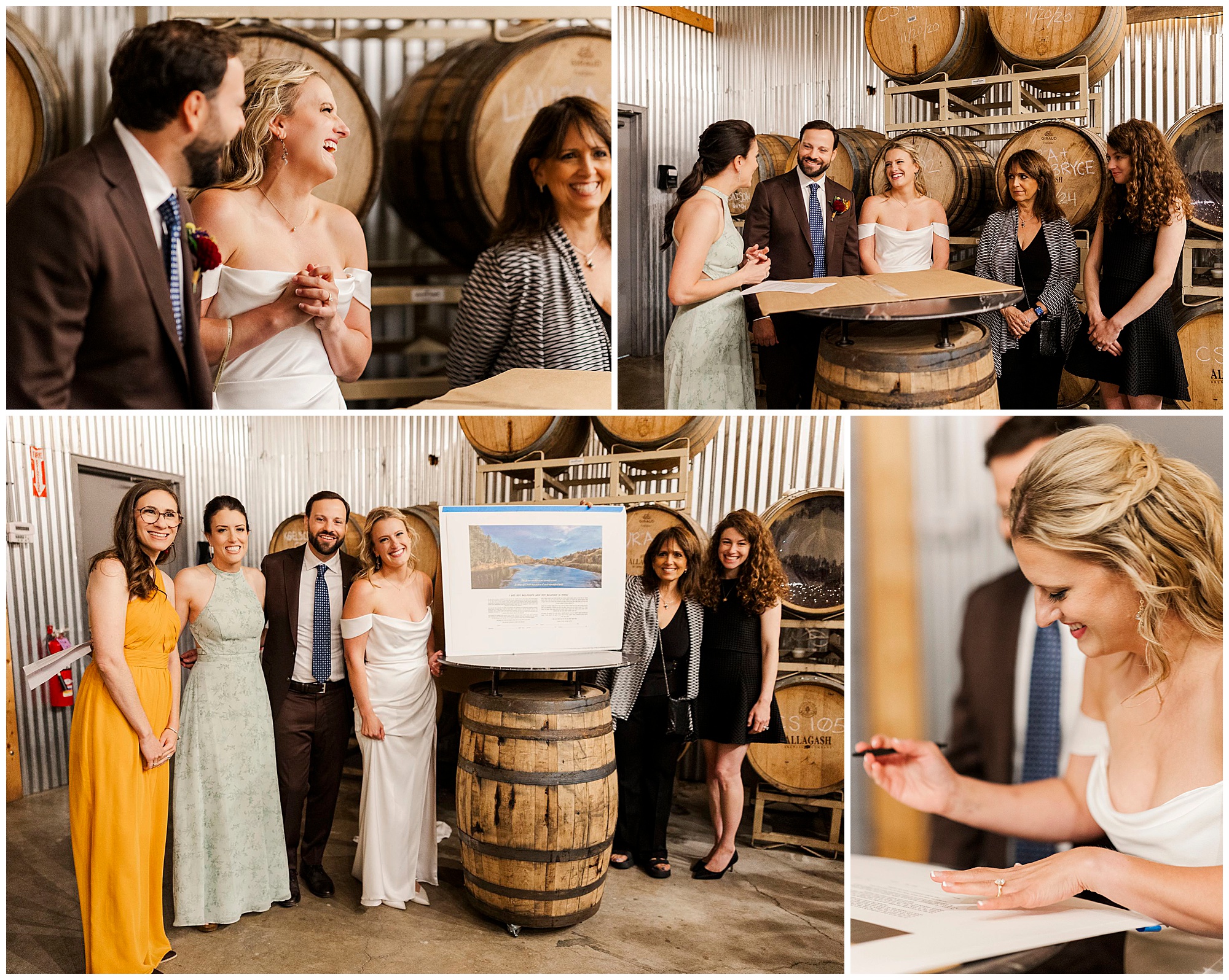 Terrific wedding at allagash brewing company in portland